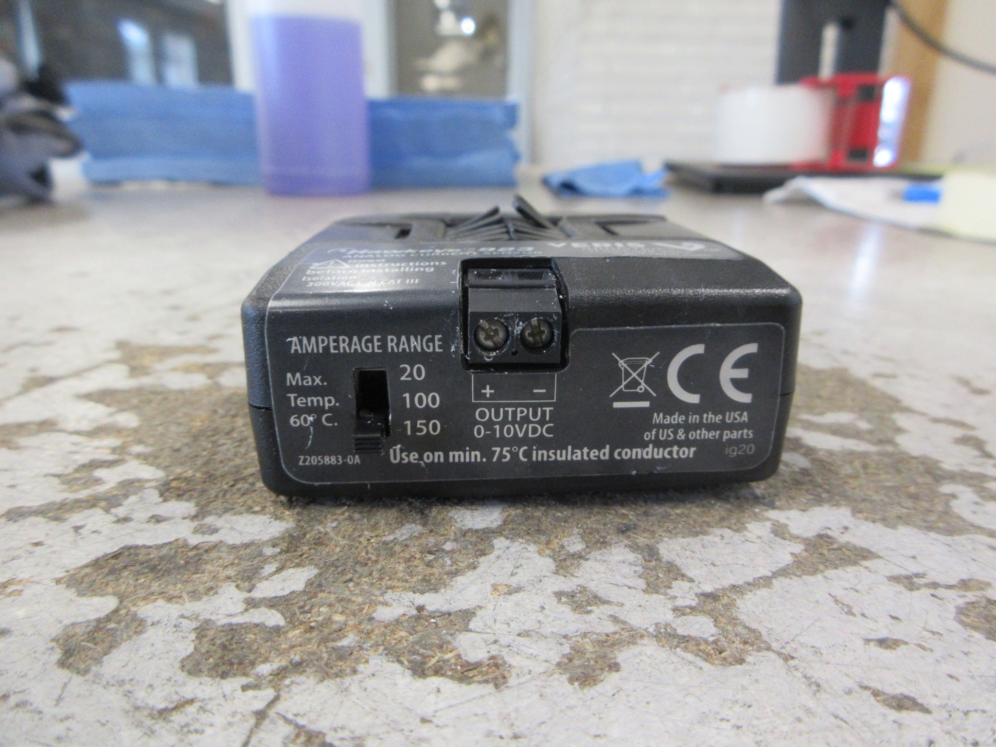 Veris Hawkeye 923 Analog Current Sensor H923 20/100/150A 0-10VDC Used