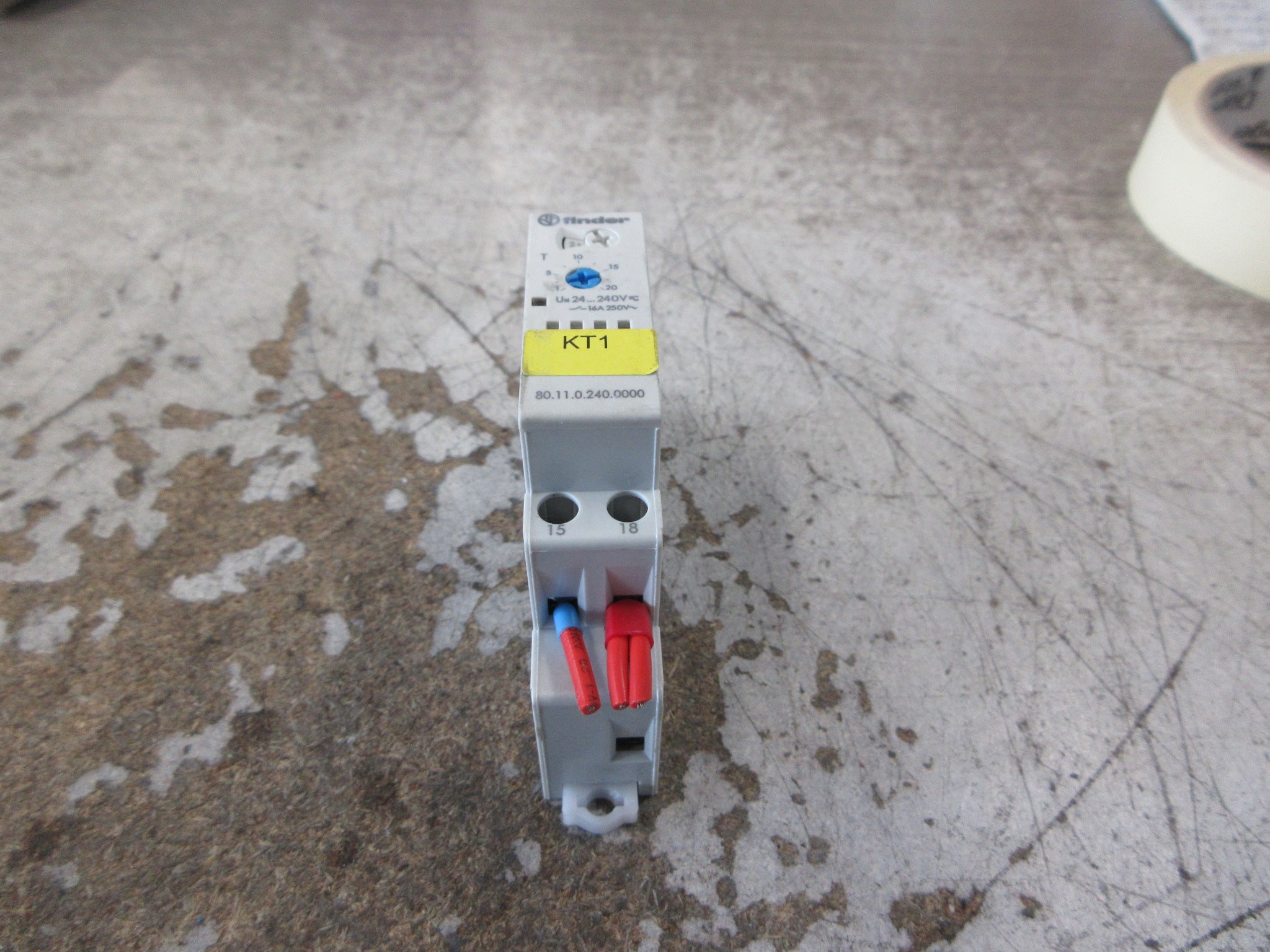 Finder Time Delay Relay 80.11.0.240.0000 24-240V Used