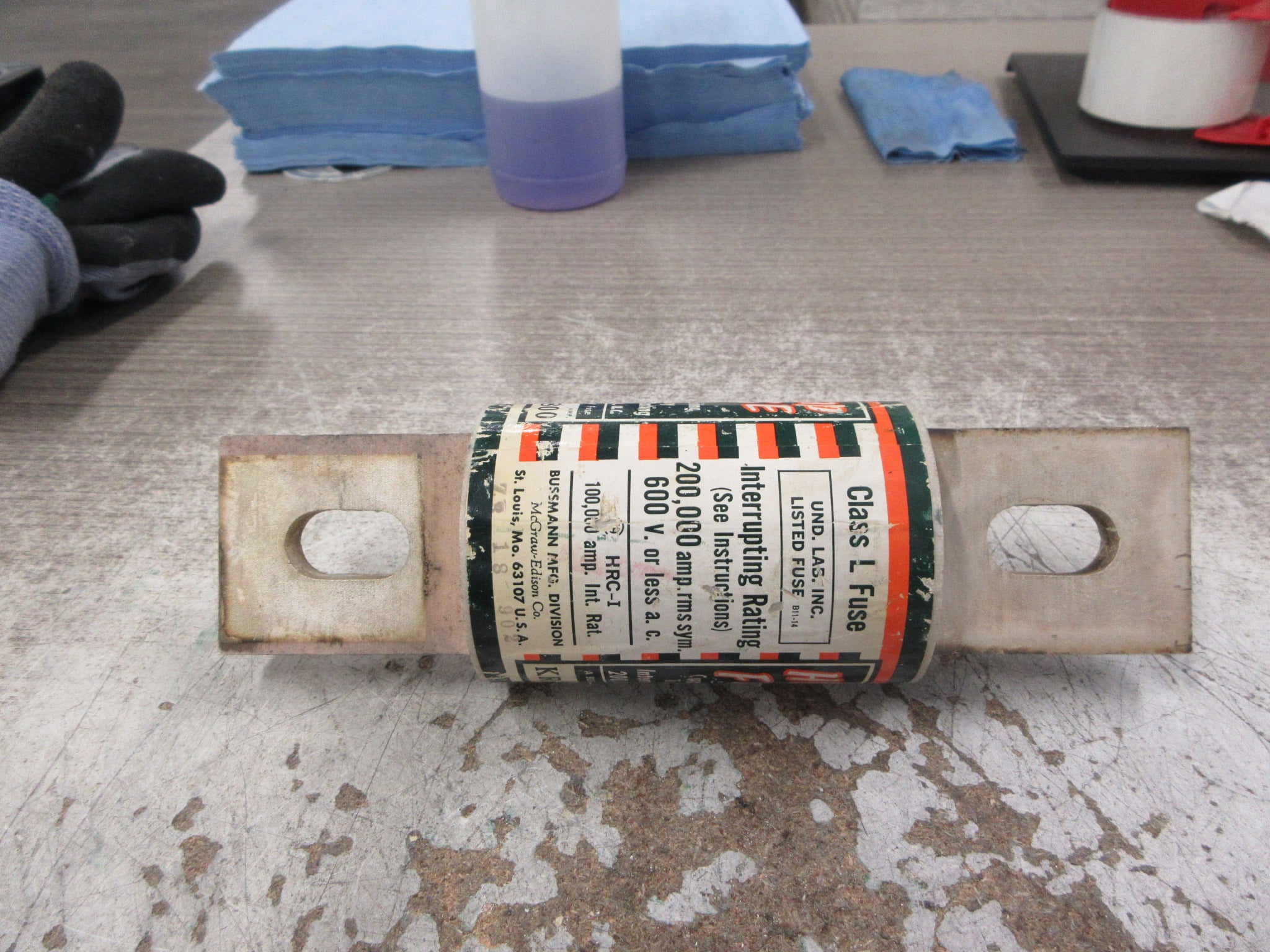 Bussmann Hi-Cap Fuse KRP-C 800 800A 600V Used