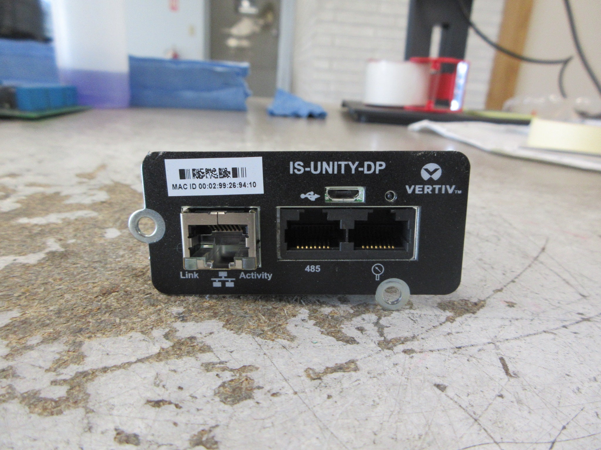 Vertiv IS-UNITY-DP Network Card 417831G2 Rev. 42 Used