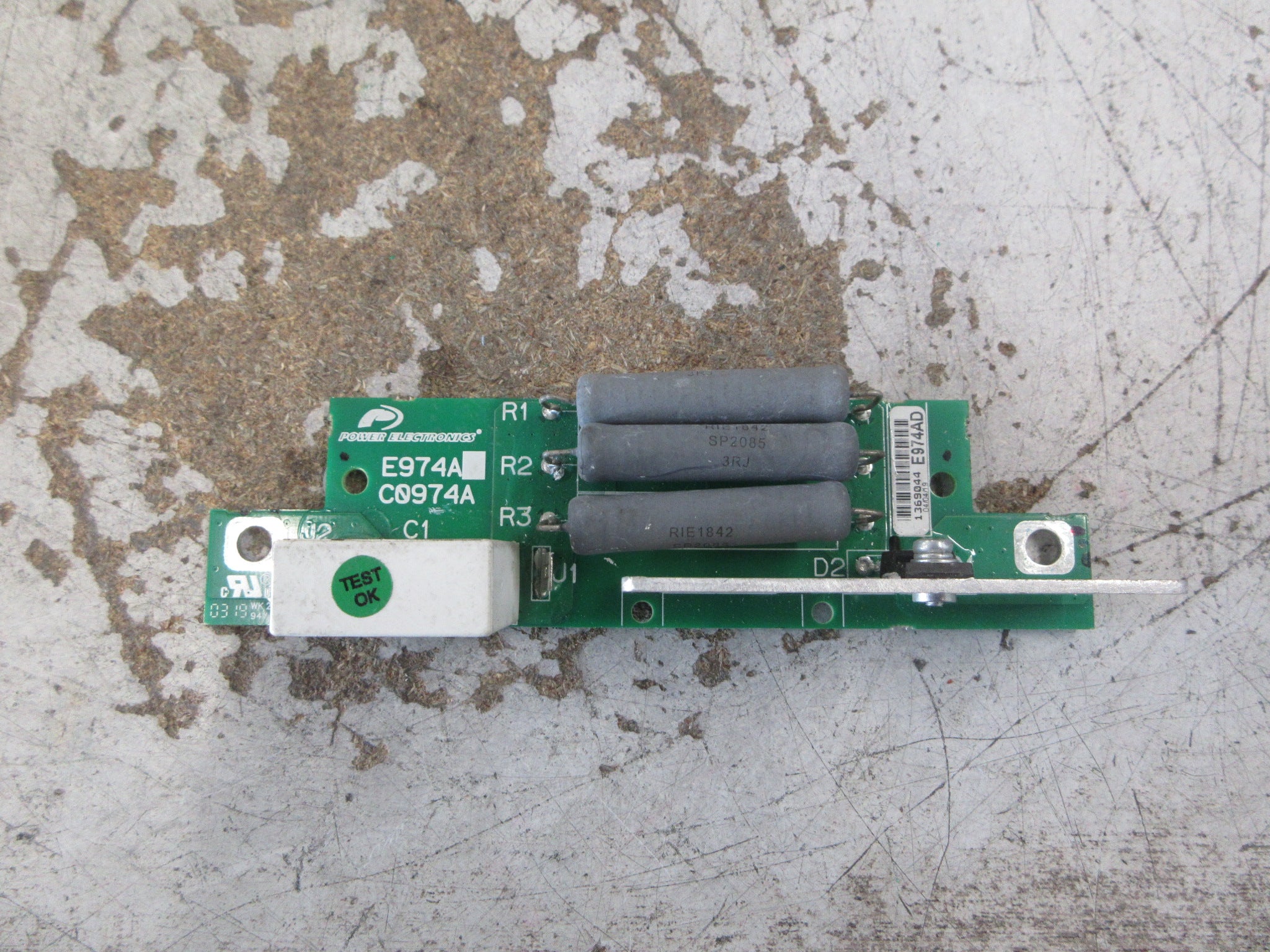 Power Electronics Resistor Board E974AD Used