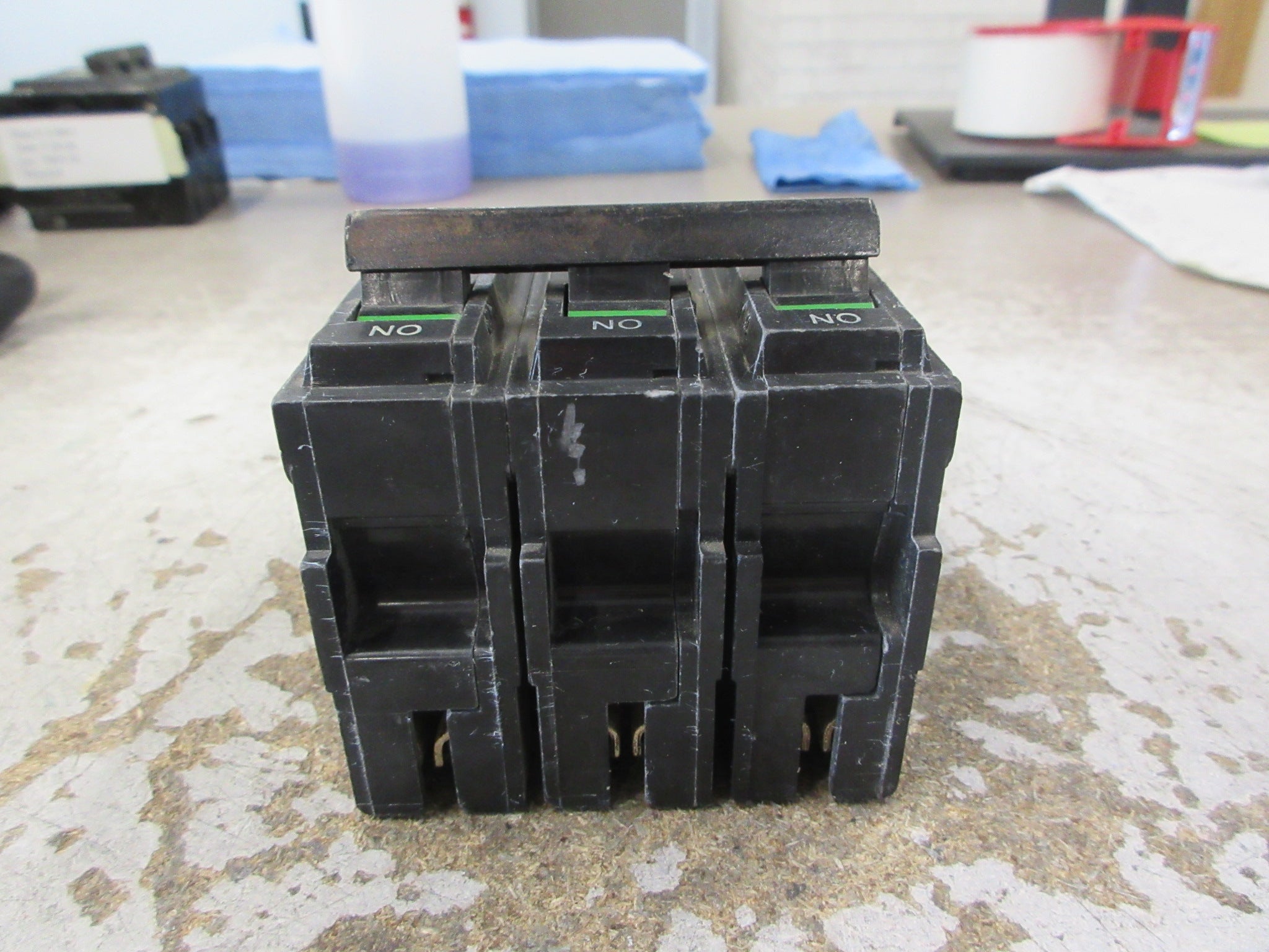 GE Clip-On Circuit Breaker THQL32020 20A 240V 3P Used