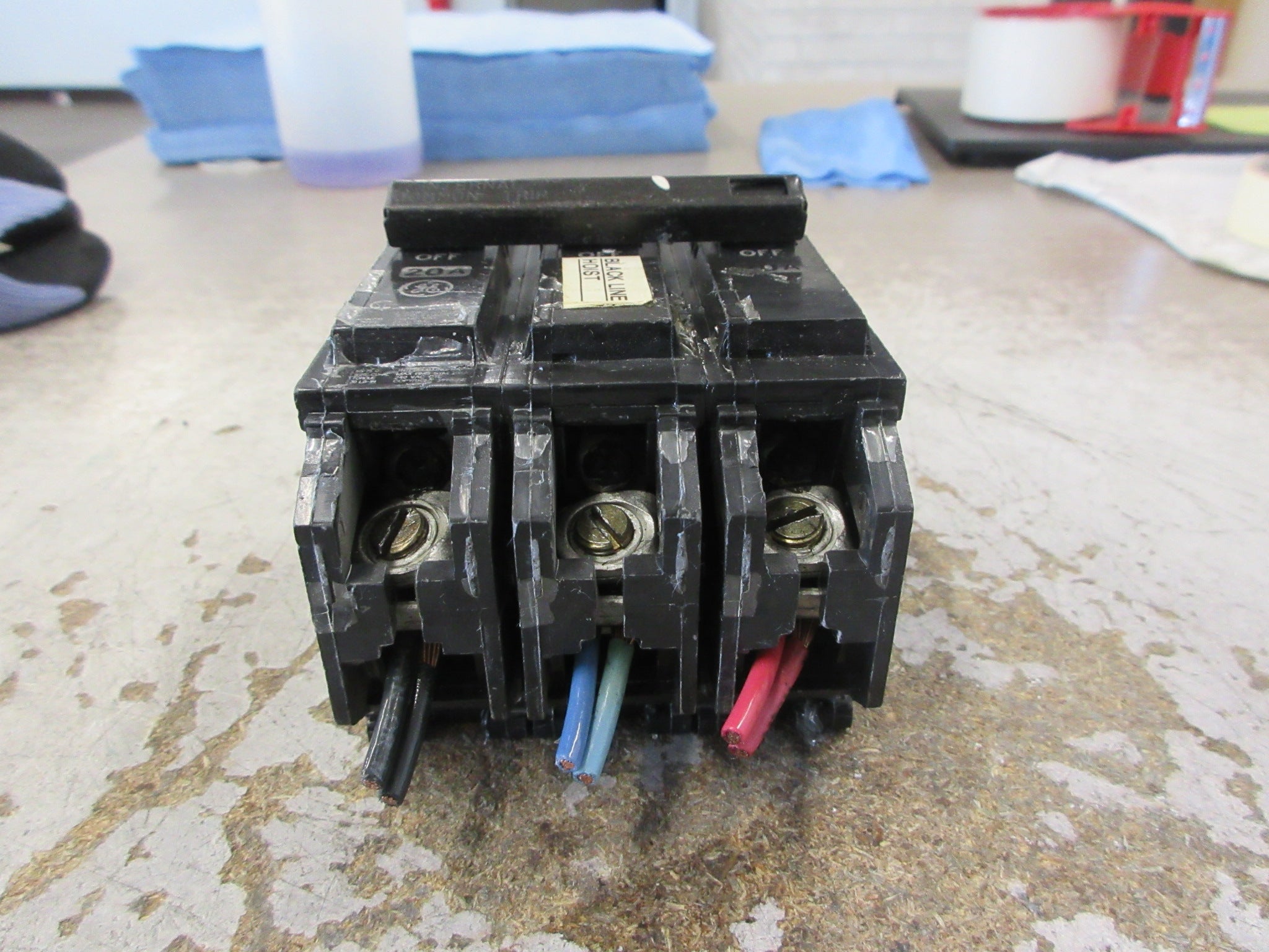GE Clip-On Circuit Breaker THQL32020 20A 240V 3P Used