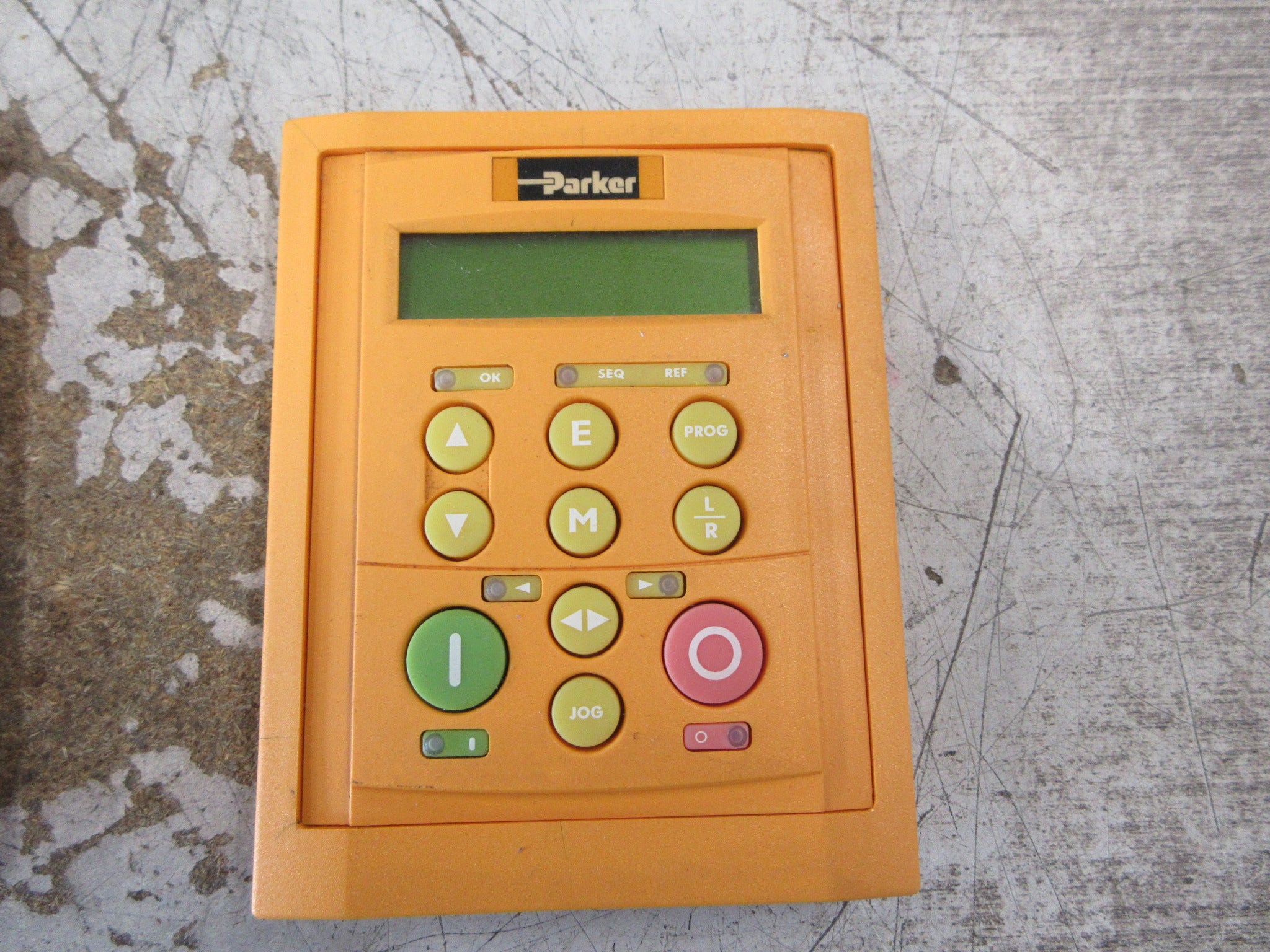 Parker Keypad 6901/00/G BS: 006 FW: 11V1 W/External Mount *Cracked Mount* Used