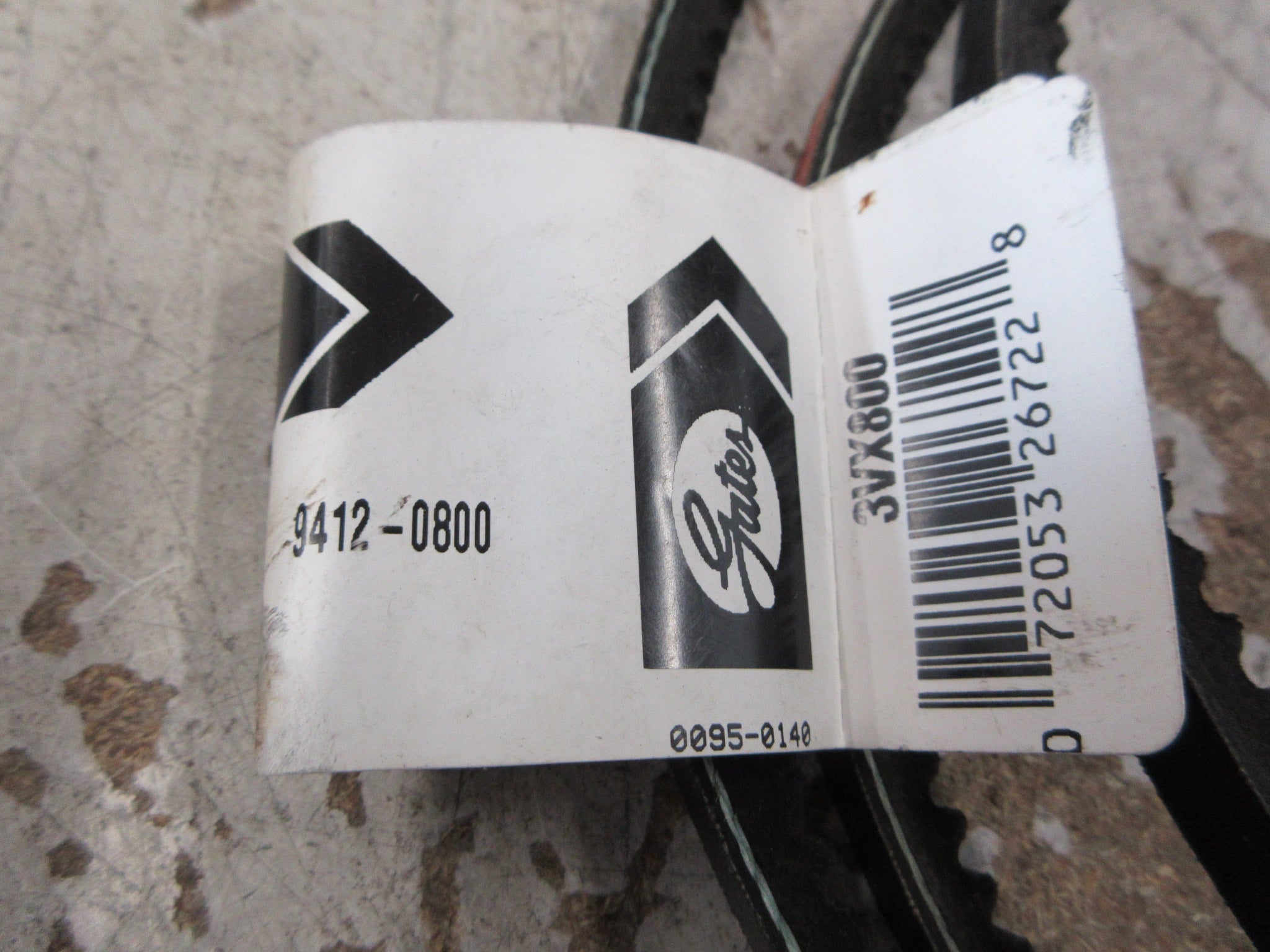 Gates 3VX800 Super HC Belt 9412-0800 *No Box* New Surplus