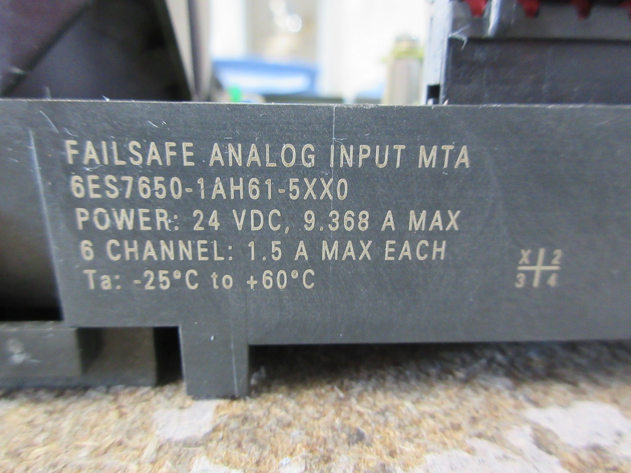 Siemens FailSafe Analog Input MTA 6ES7650-1AH61-5XX0 6-Ch 9.368A 24VDC Used