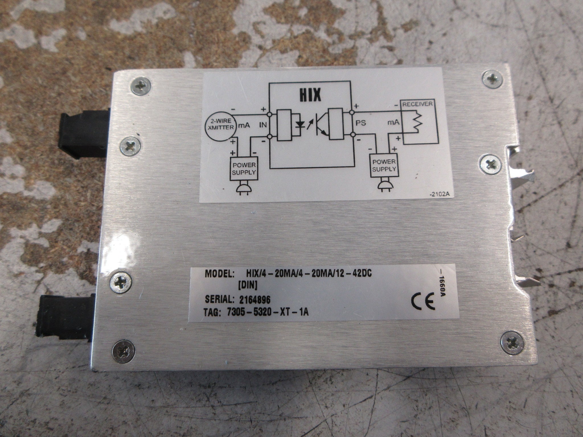 Moore Industries HIX Hart Isolator HIX/4-20MA/4-20MA/12-42DC Used