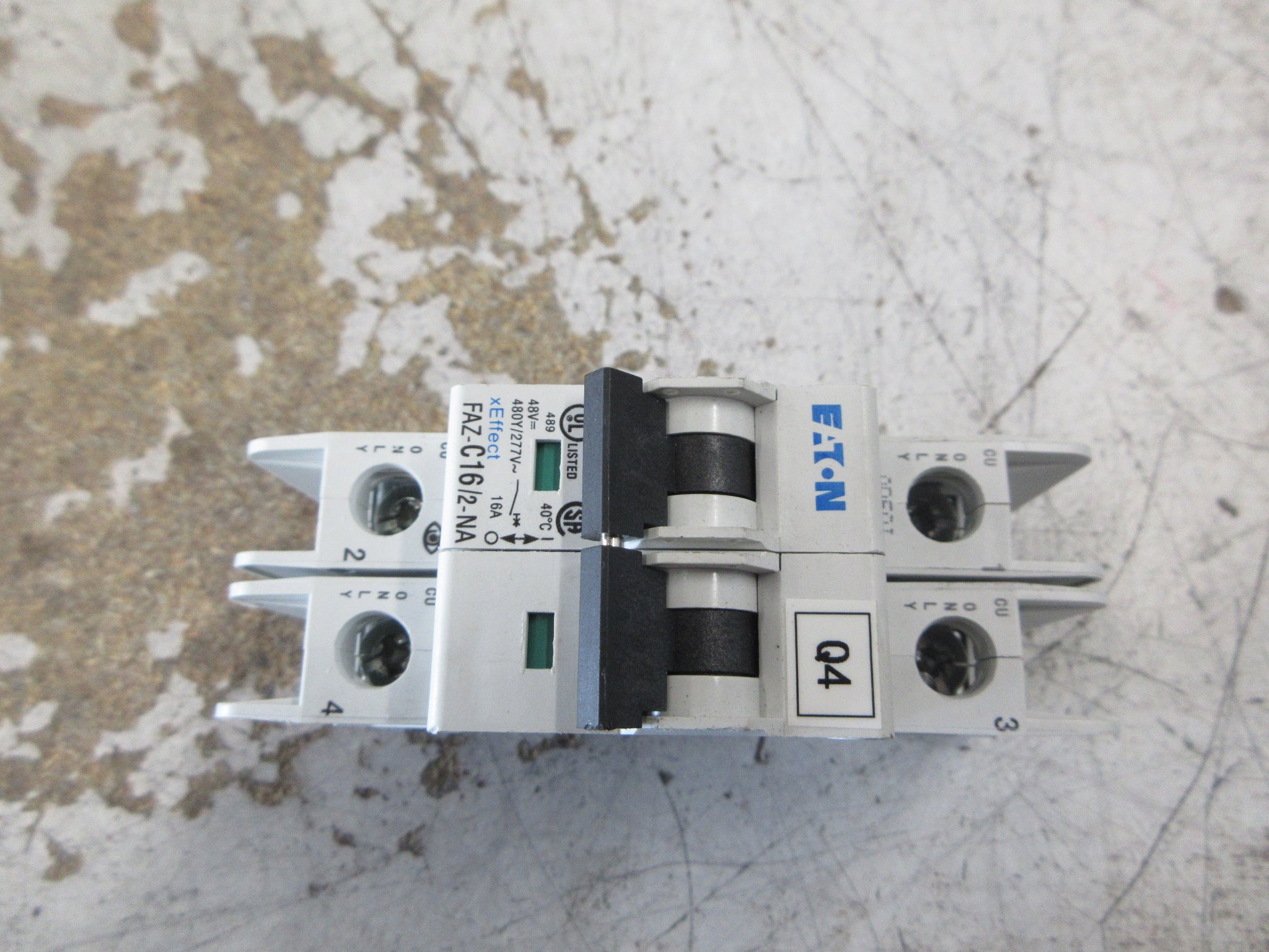 Eaton Circuit Breaker FAZ-C16/2-NA 16A 480Y/277V 2P Used