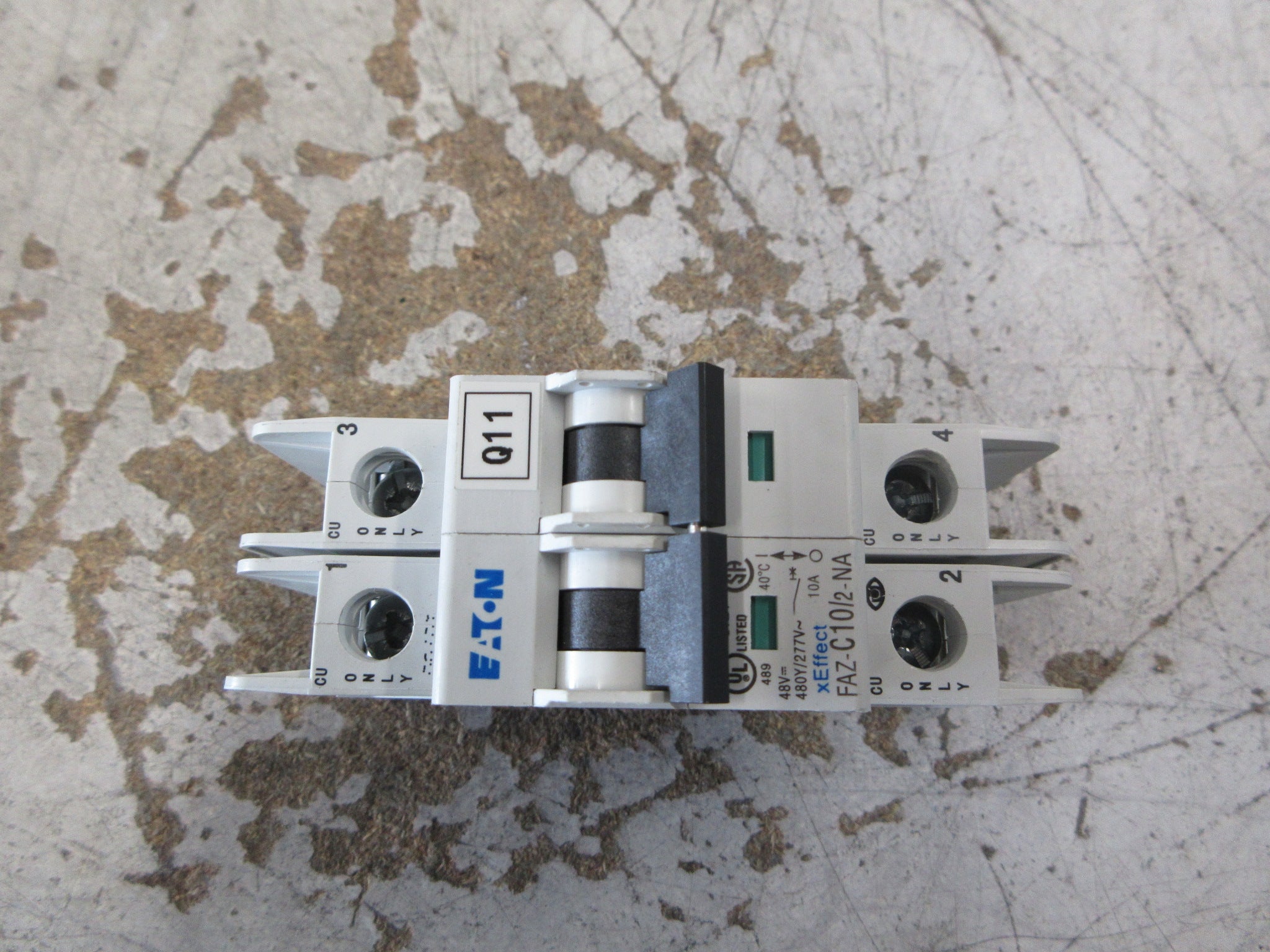 Eaton Circuit Breaker FAZ-C10/2-NA 10A 480Y/277V 2P Used