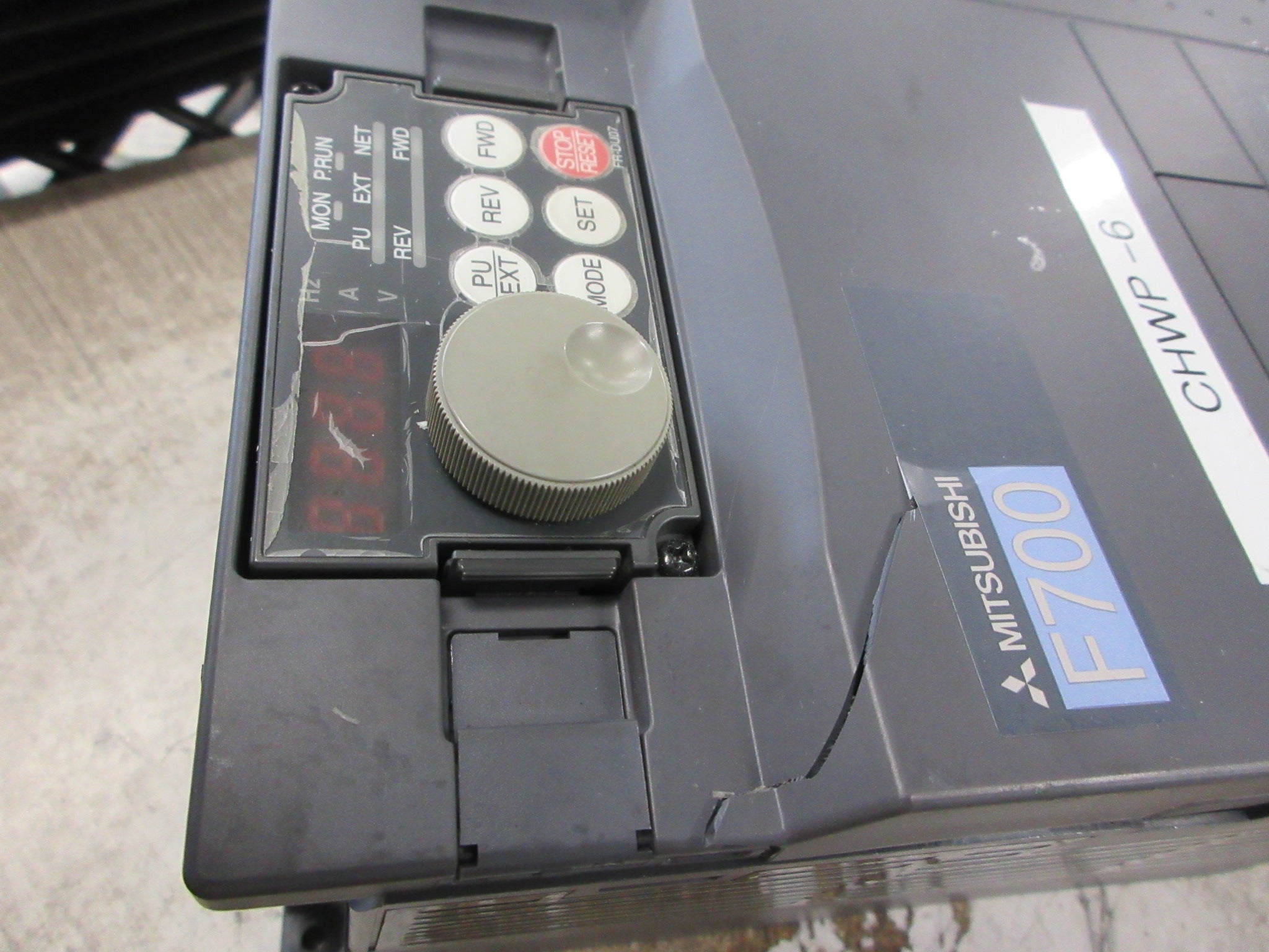Mitsubishi F700 AC Drive FR-F740-00310-NA 20HP 3Ph Used