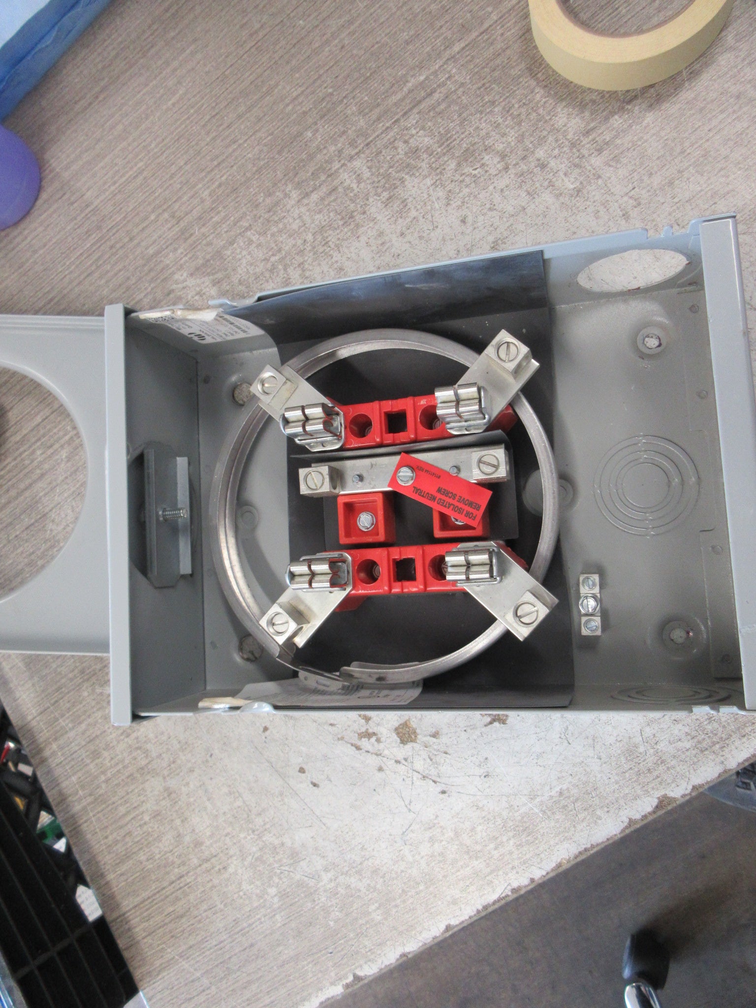 Milbank 3R Meter Socket U5929-XL-INS 100A 600V 1Ph 3W Used