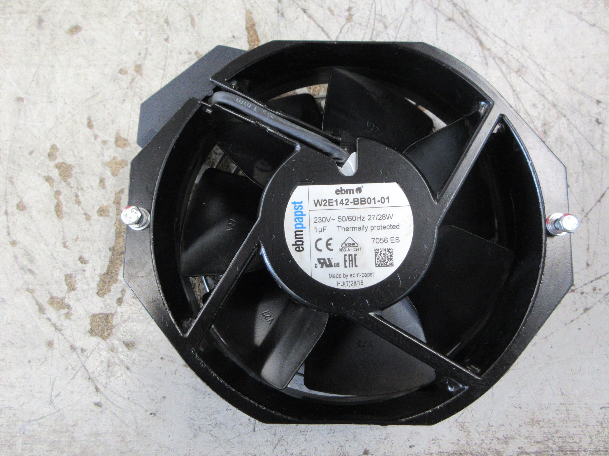 ebmpapst Axial Fan W2E142-BB01-01 230V 50/60Hz 27/28W W/Grille Used
