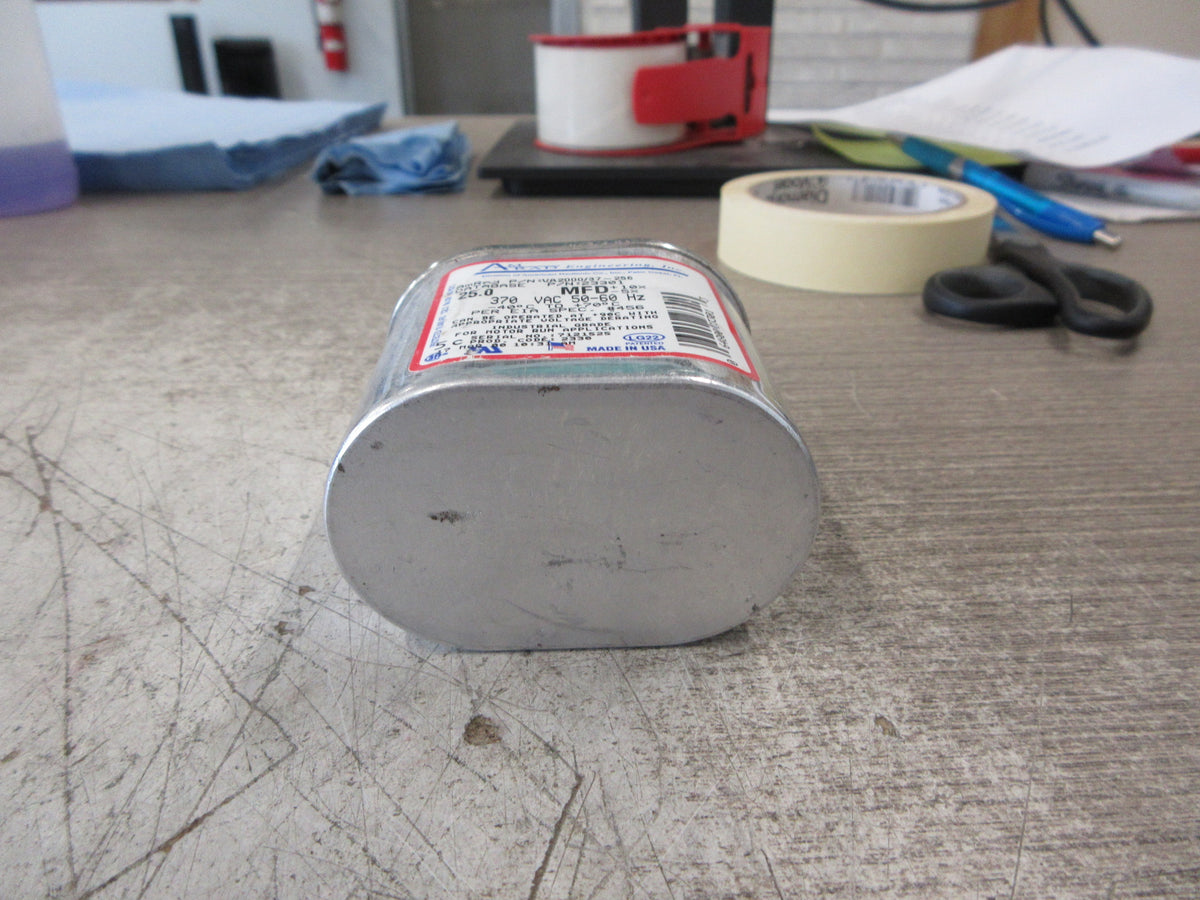 Amrad Capacitor VA2000/37-256 25MFD 370V 50-60Hz Used