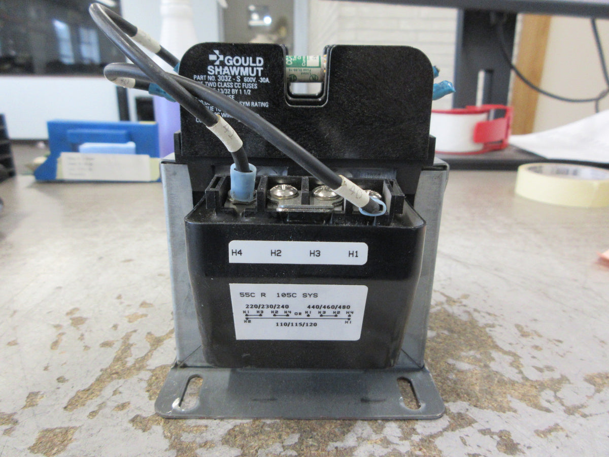 GE Control Transformer 9T58K0045G38 0.150kVA Pri: 240/480V Sec: 120V 1Ph Used