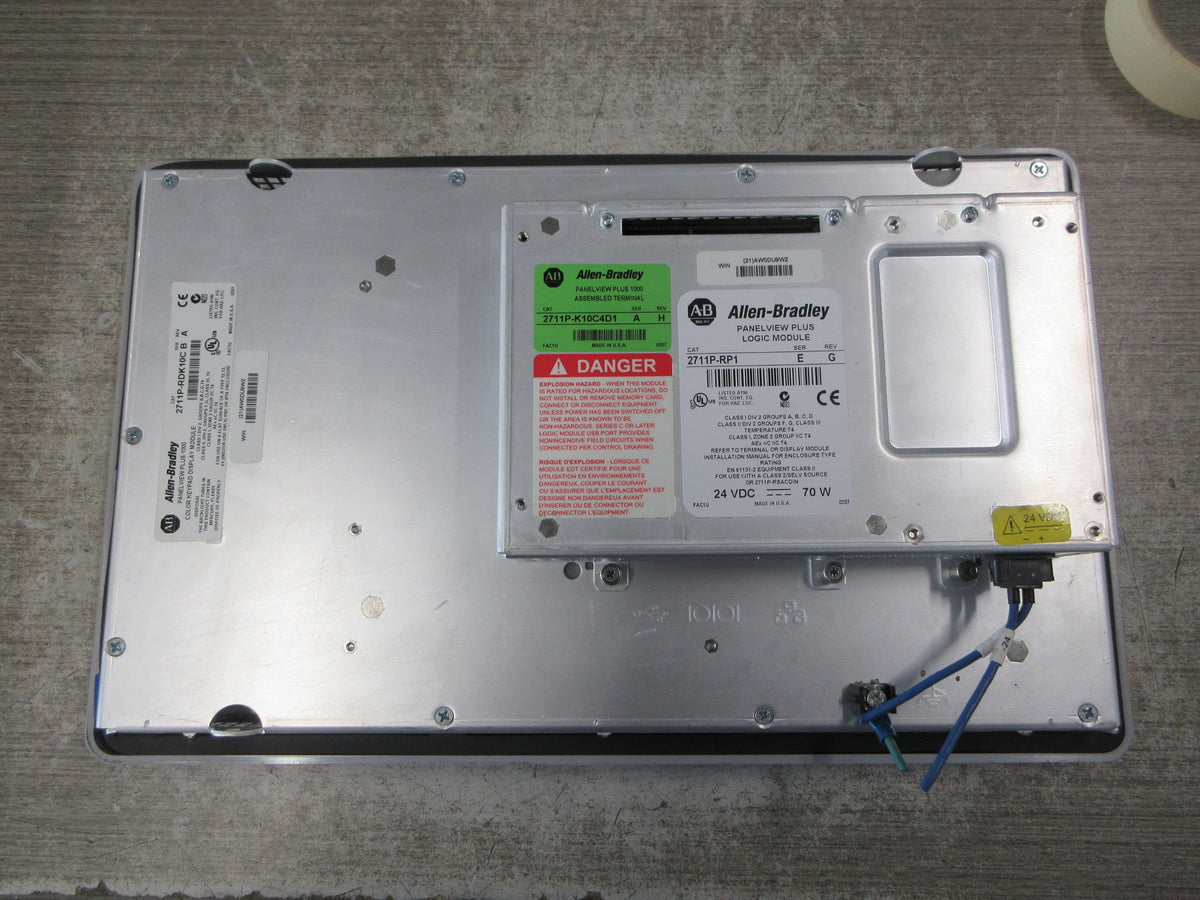 Allen-Bradley PanelView Plus 1000 2711-K10C4D1 Ser. A Rev. H Used