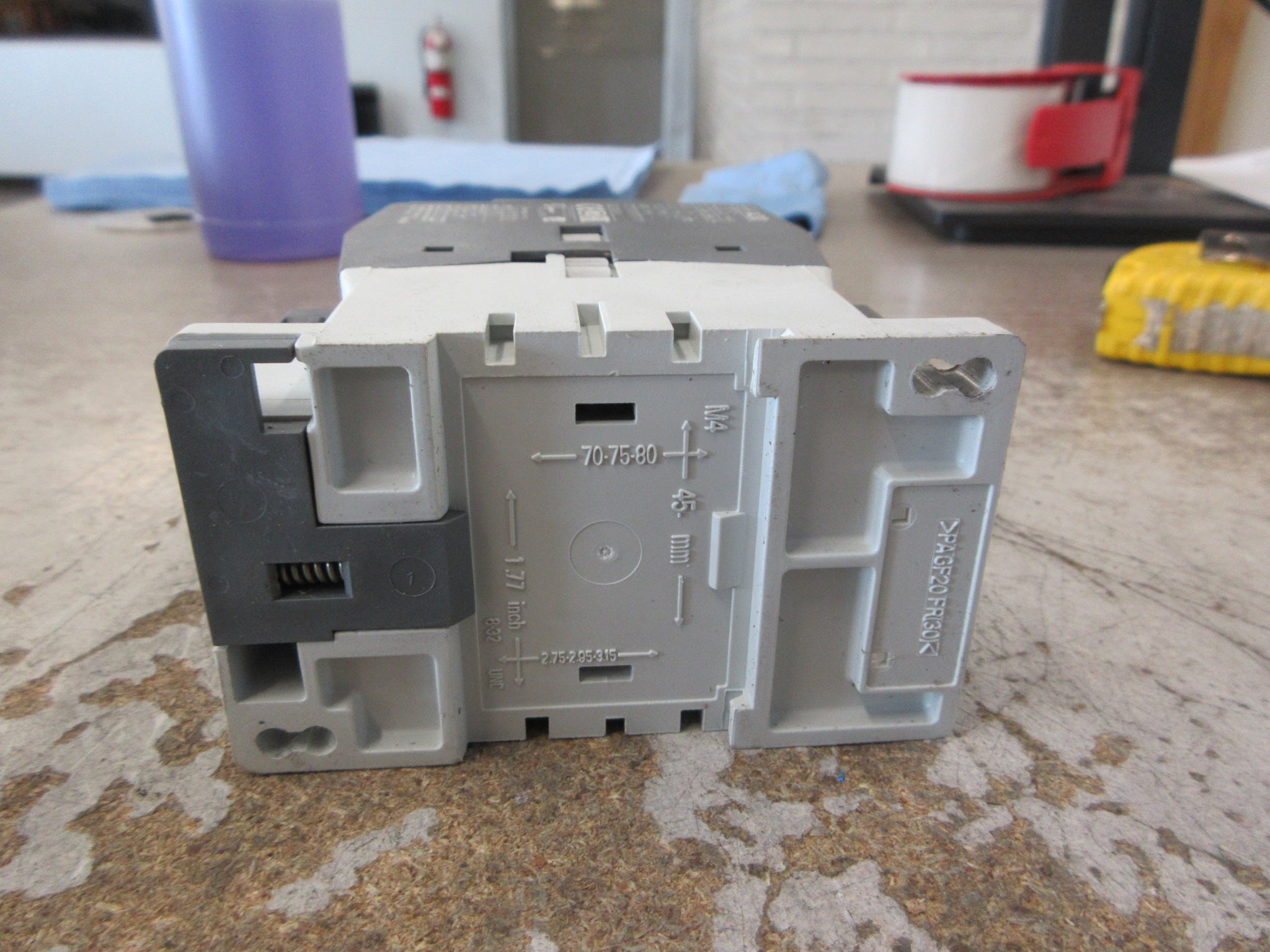 ABB Contactor A30-30-10 110-120V Coil 50A 600V *Chipped Terminal Coil* Used