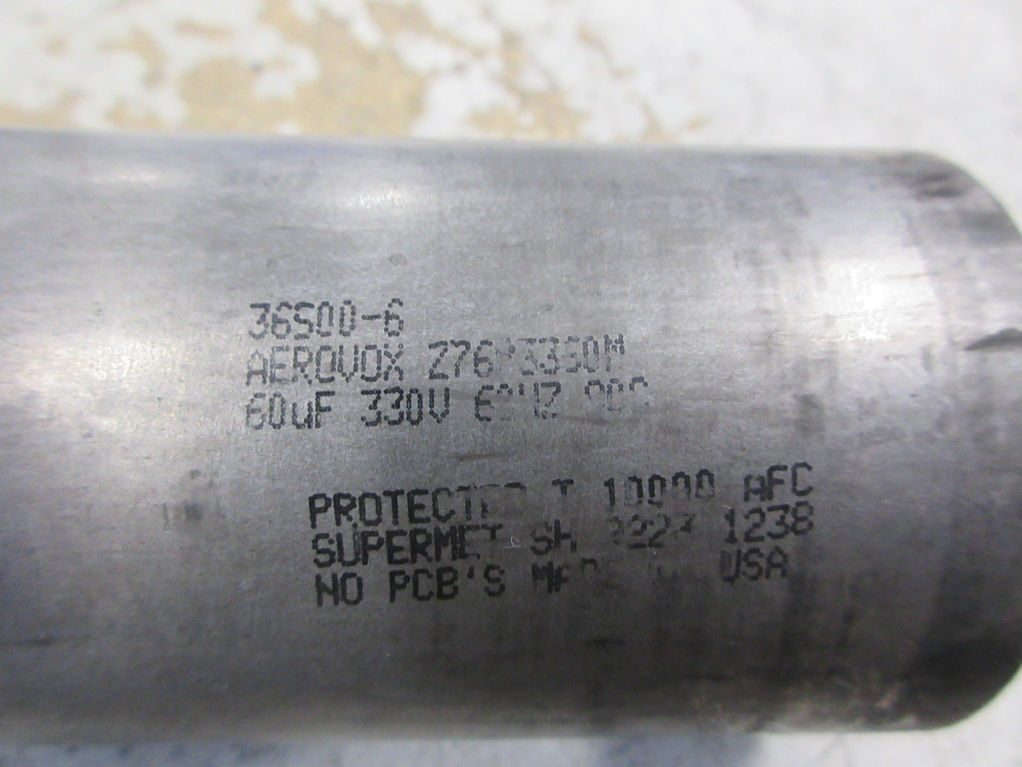 Aerovox Capacitor Z76P3360M 60uF 330V Used