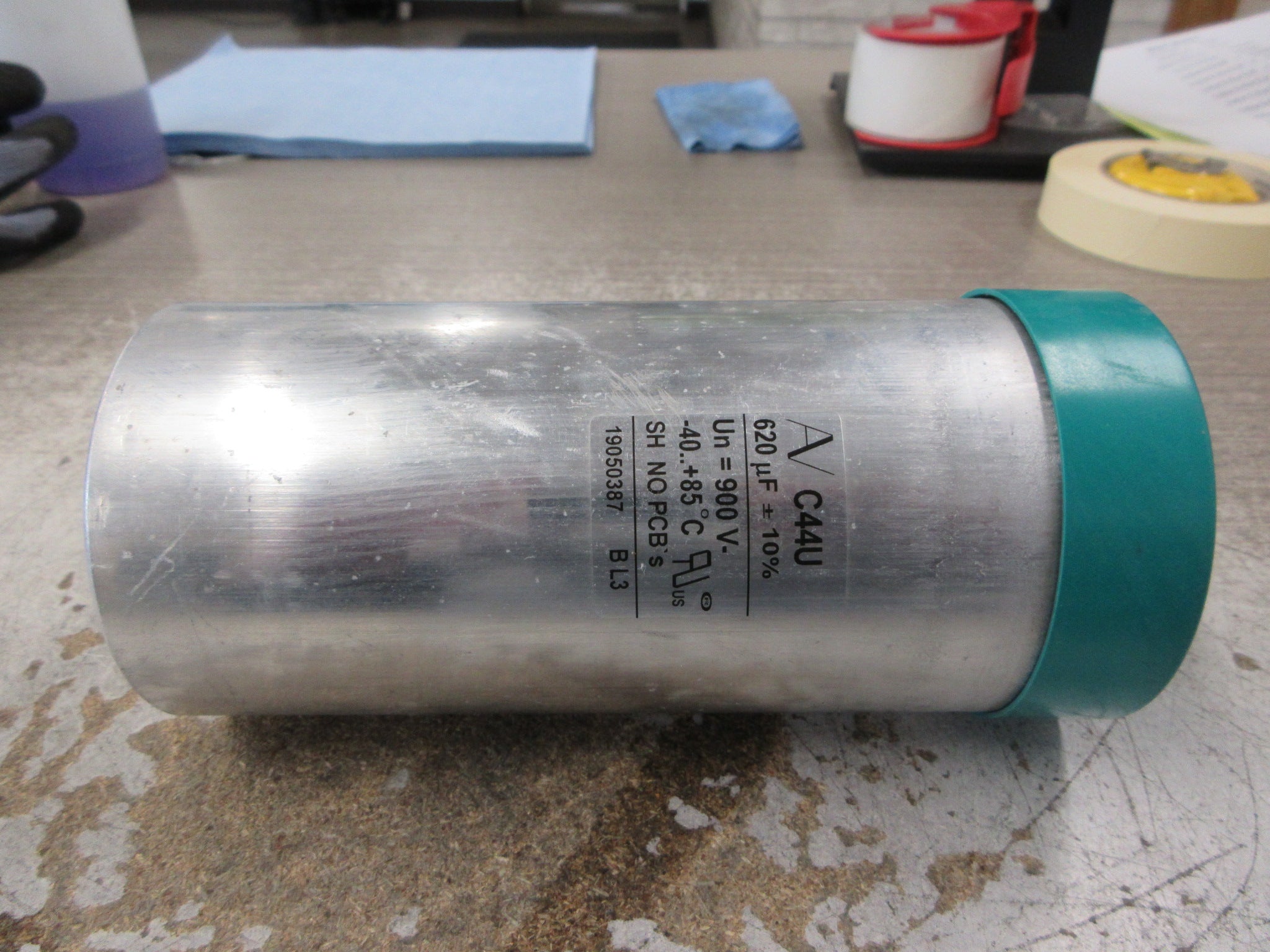 Aerovox Capacitor C44U 620uF 900V Used