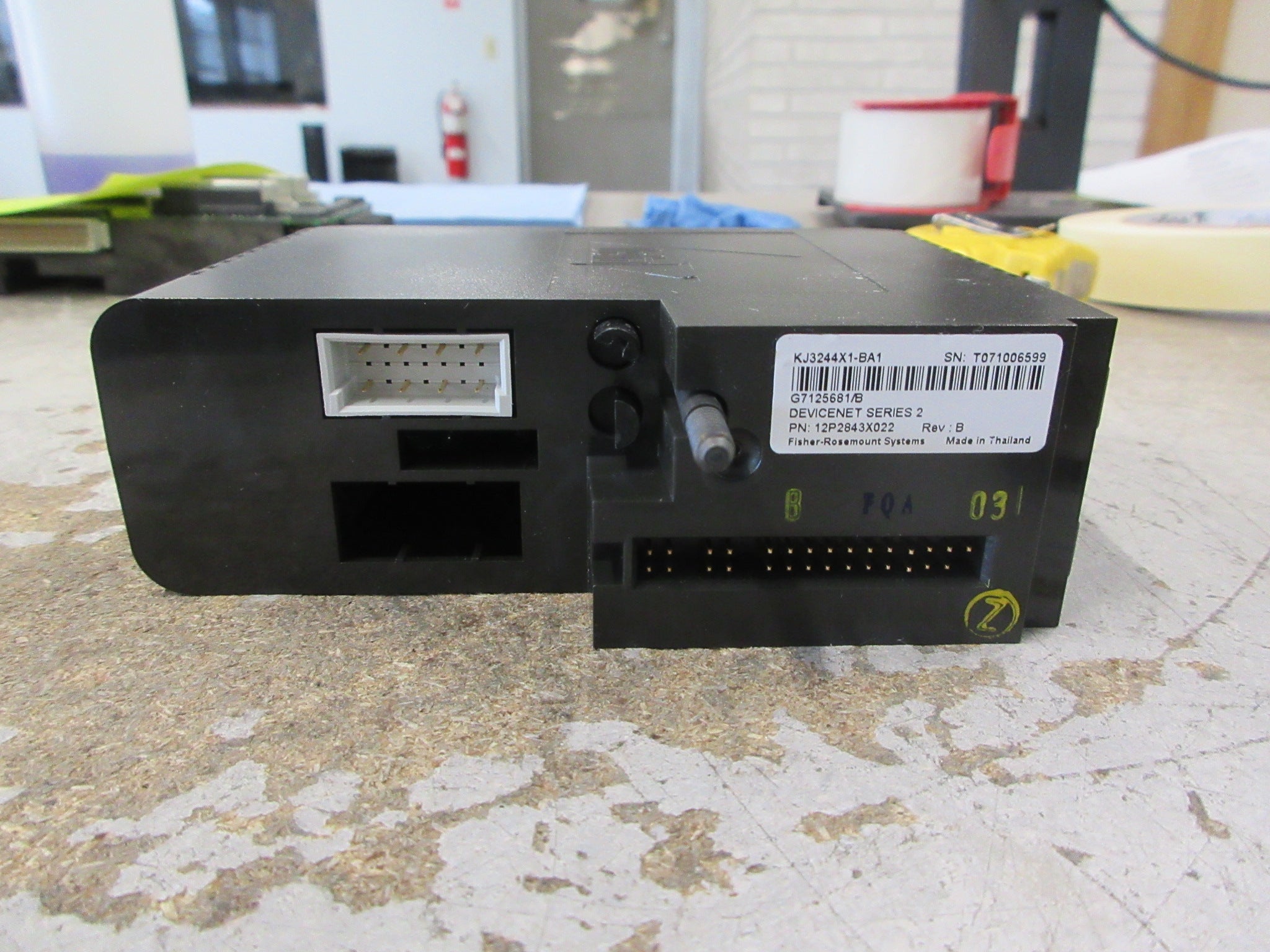 Emerson KJ3244X1-BA1 DevicNet Module 12P2843X022 Ser. 2 Rev. B Used