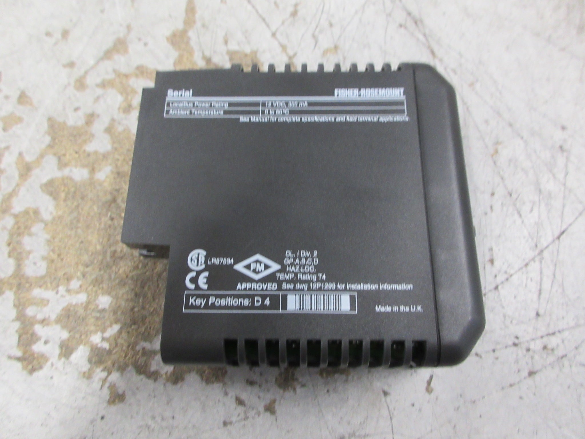 Fisher- Rosemount KJ3003X1-BA1 Serial Module 12P0914X062 Rev. J Used