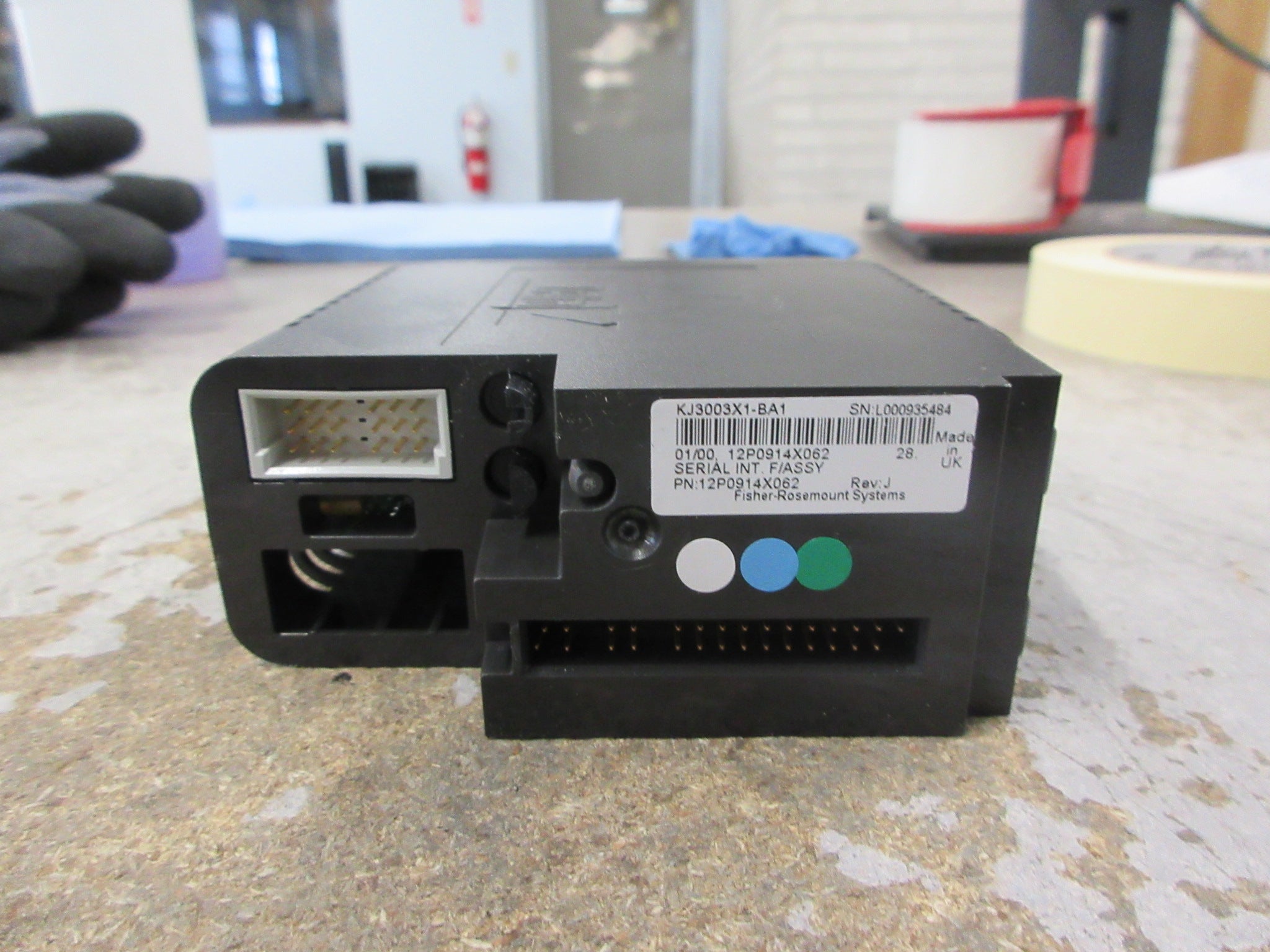 Fisher- Rosemount KJ3003X1-BA1 Serial Module 12P0914X062 Rev. J Used