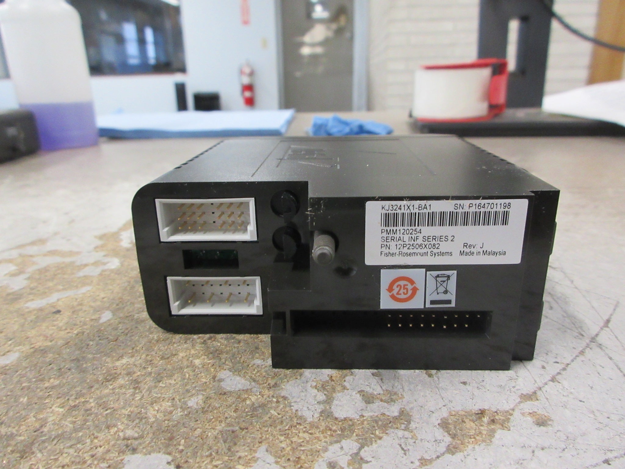 Emerson KJ3241X1-BA1 Serial Module 12P2506X082 Ser. 2 Rev. J Used