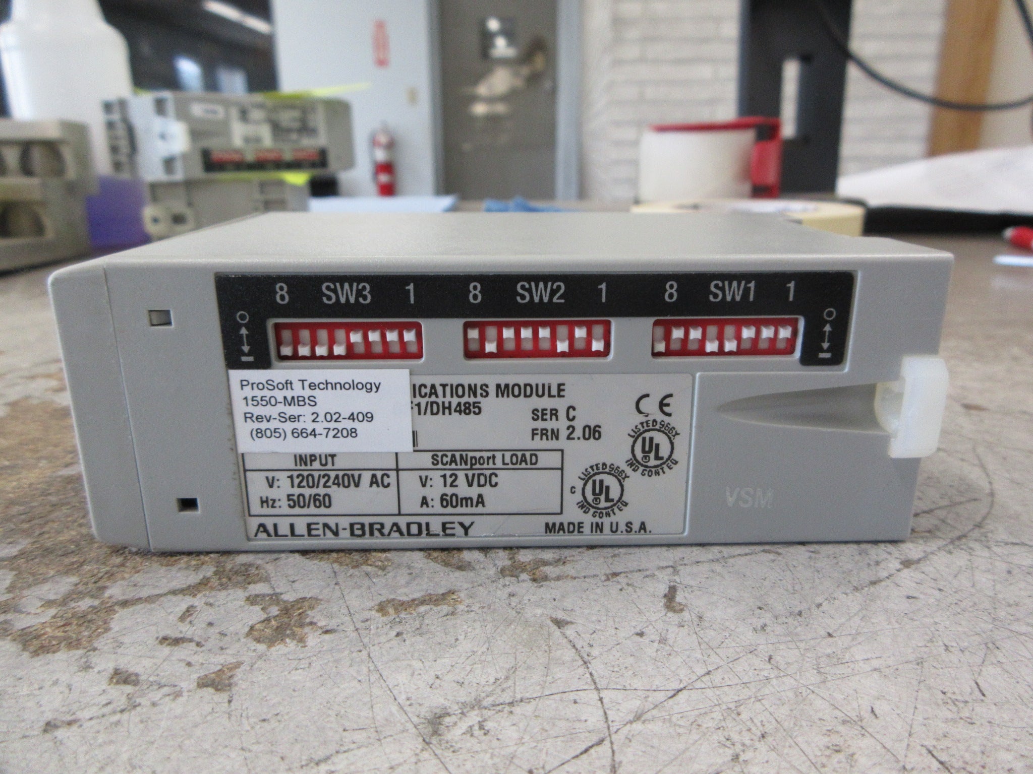 ProSoft Modbus SCANport Adapter 1550-MBS Rev-Ser: 2.02-409 Used