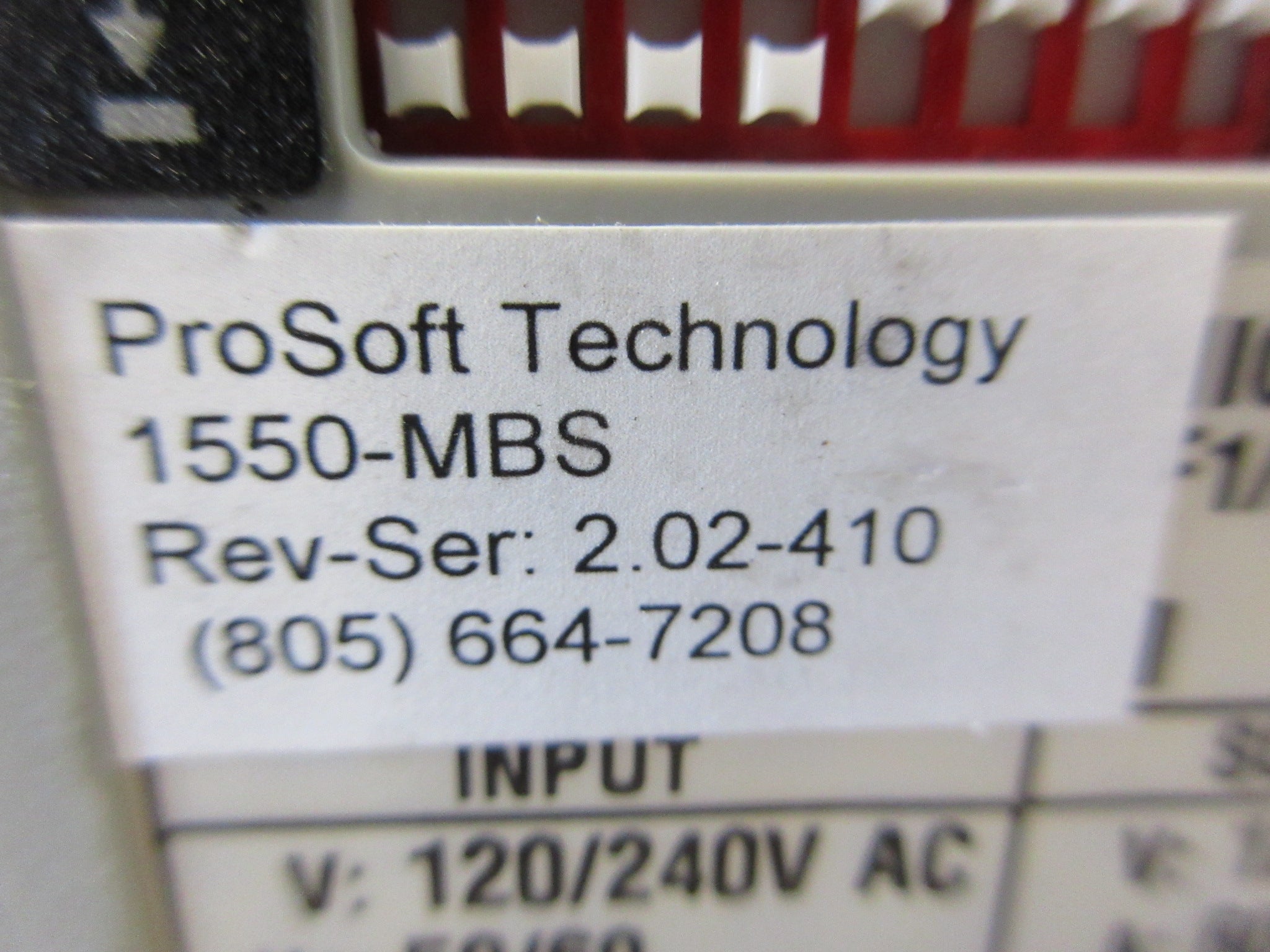 ProSoft Modbus SCANport Adapter 1550-MBS Rev-Ser: 2.02-410 Used