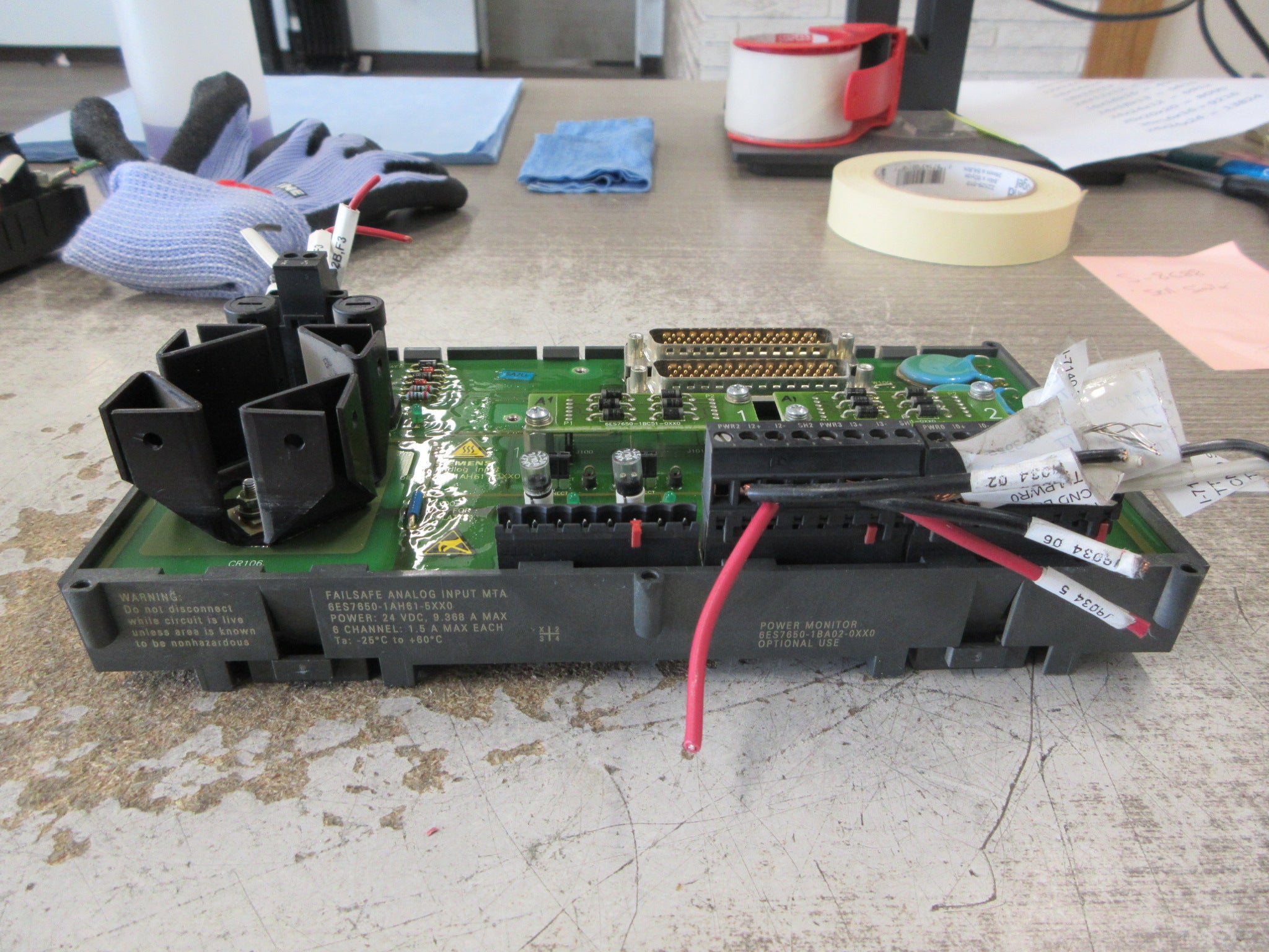 Siemens Failsafe Analog Input MTA 6ES7650-1AH61-5XX0 6-Ch Used