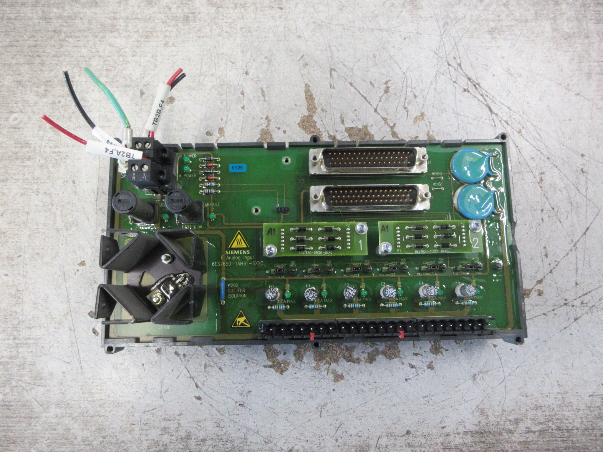 Siemens Failsafe Analog Input MTA 6ES7650-1AH61-5XX0 6-Ch Used