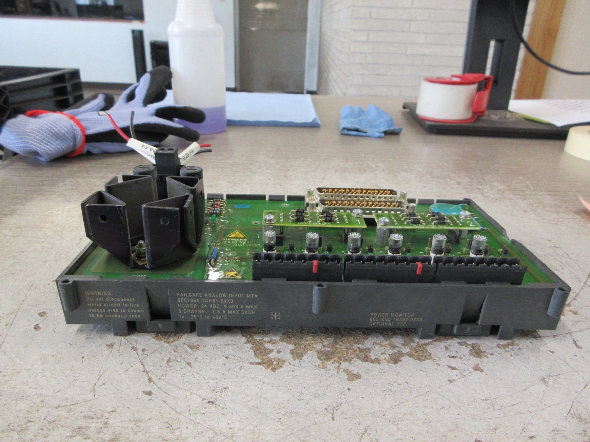 Siemens Failsafe Analog Input MTA 6ES7650-1AH61-5XX0 6-Ch Used