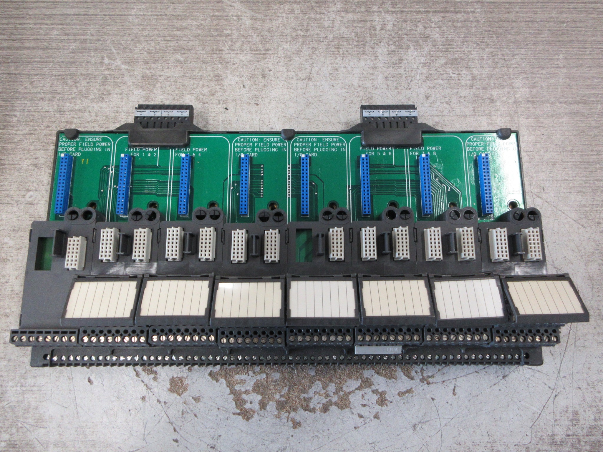 Emerson KJ4001X1-BE1 8-Wide Carrier 12P0818X072 Rev L Localbus: 12.6VDC, 8A Used