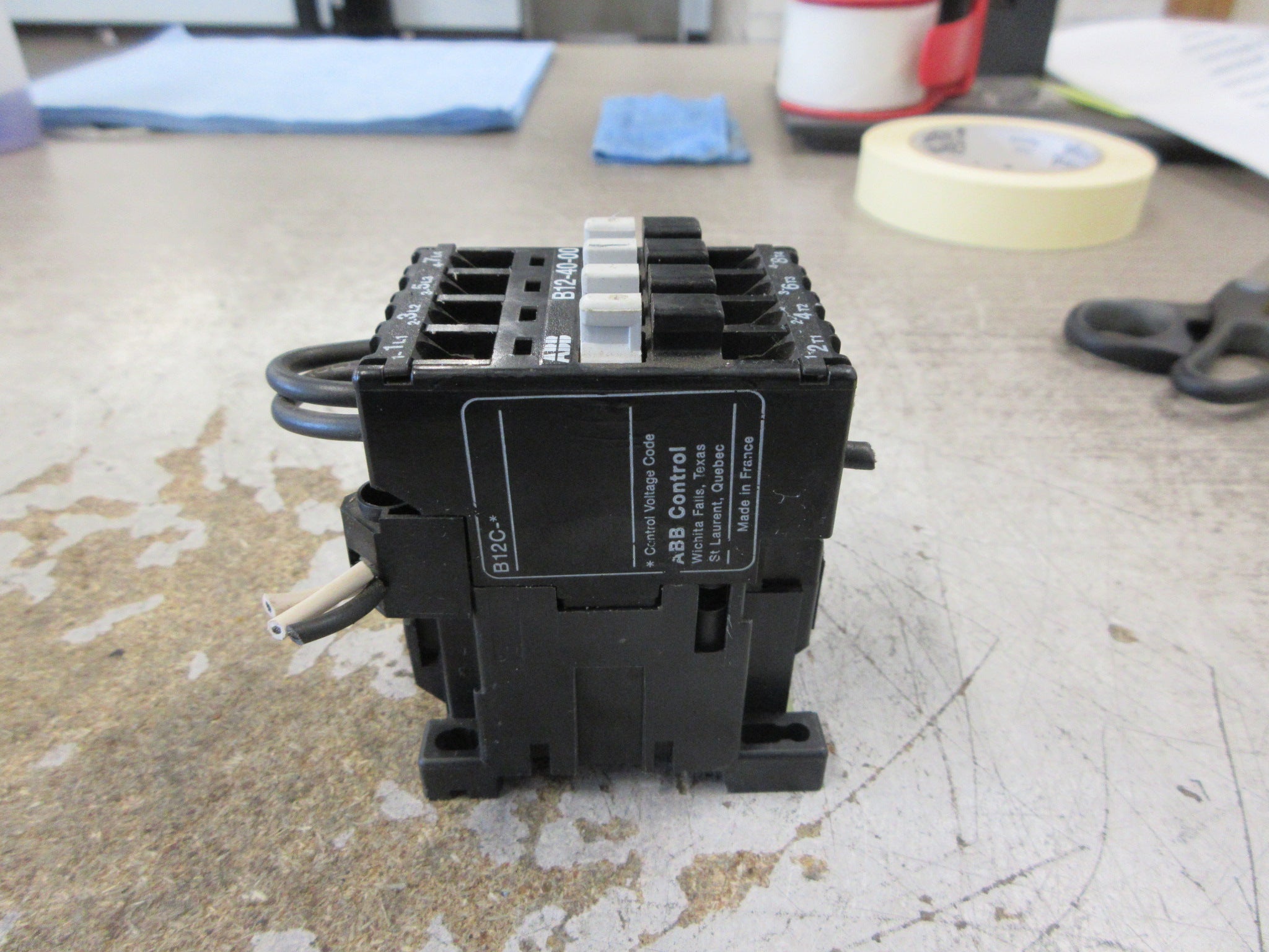 ABB Contactor B12-40-00 120V Coil 21A 600V Used