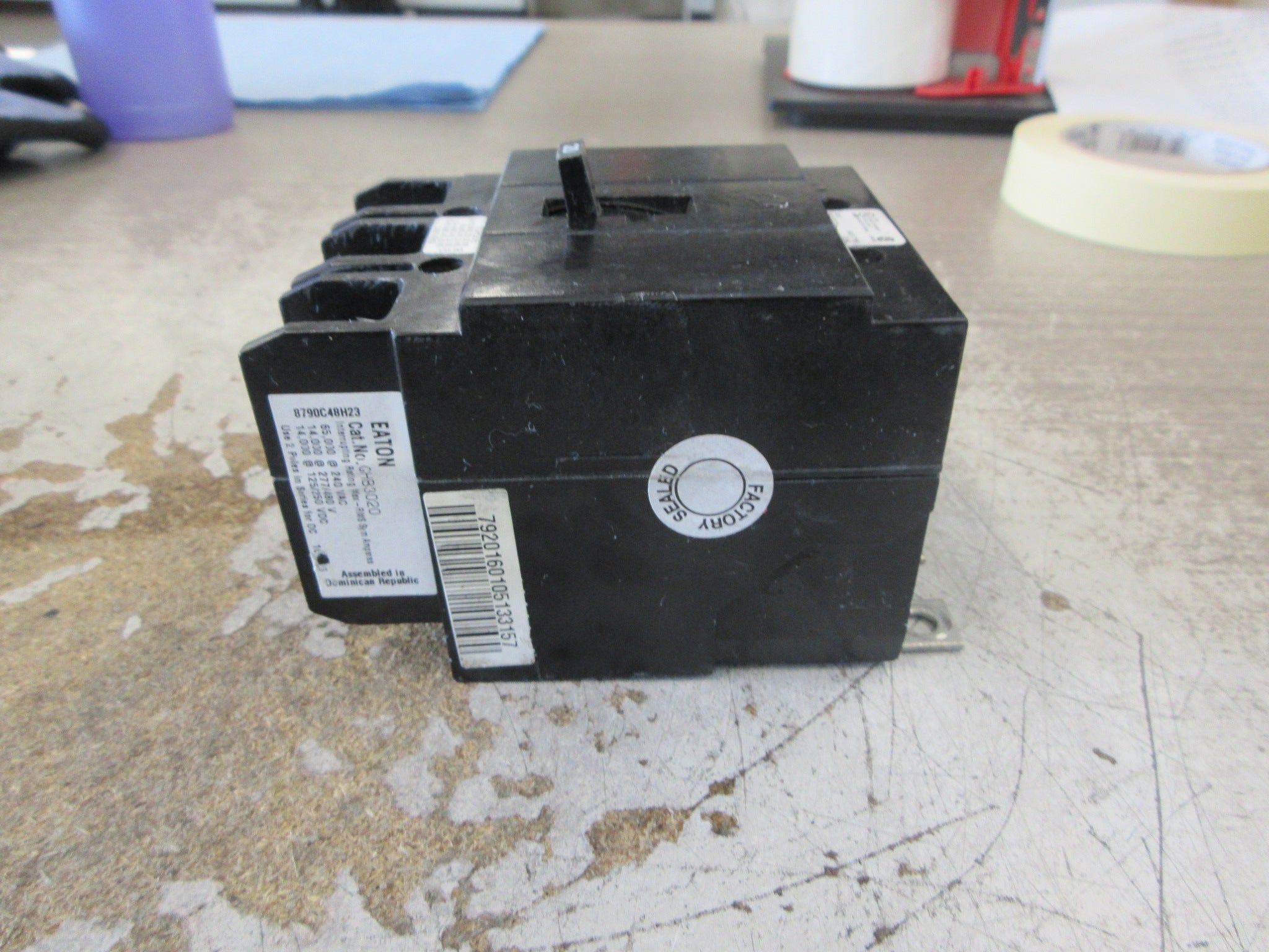 Eaton Bolt-On Circuit Breaker GHB3020 20A 240/277/480V 3P Used