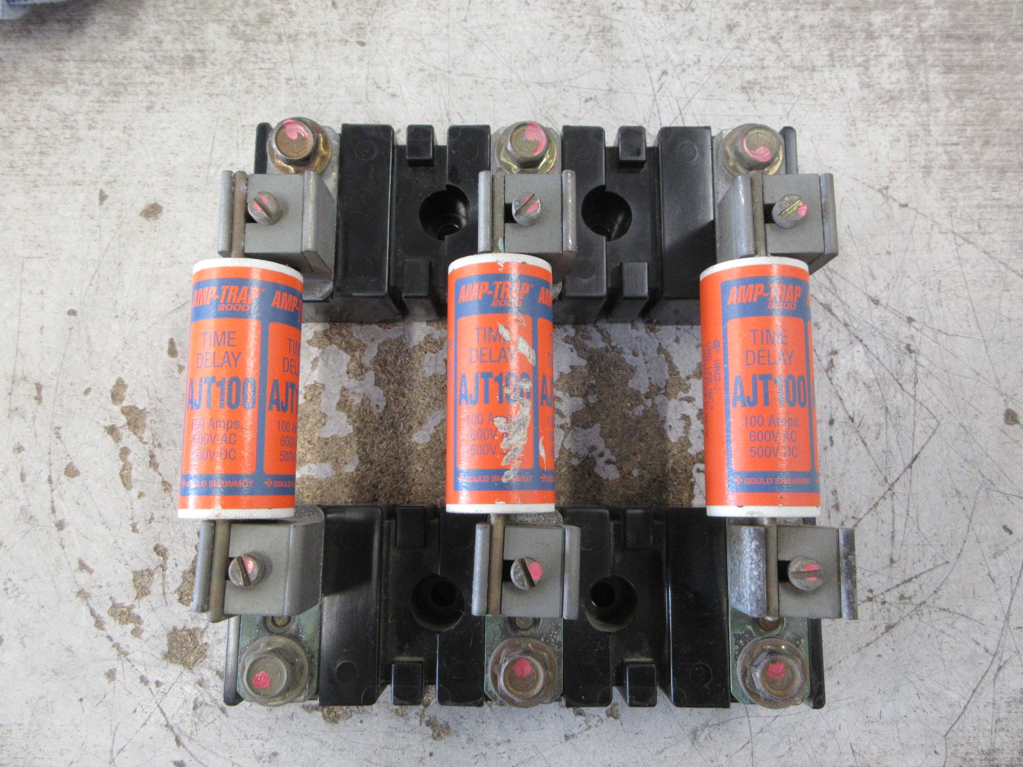 Allen-Bradley Fuseholder X-410710 / X-400656 100A 600V 3P (3) 100A Fuses Used