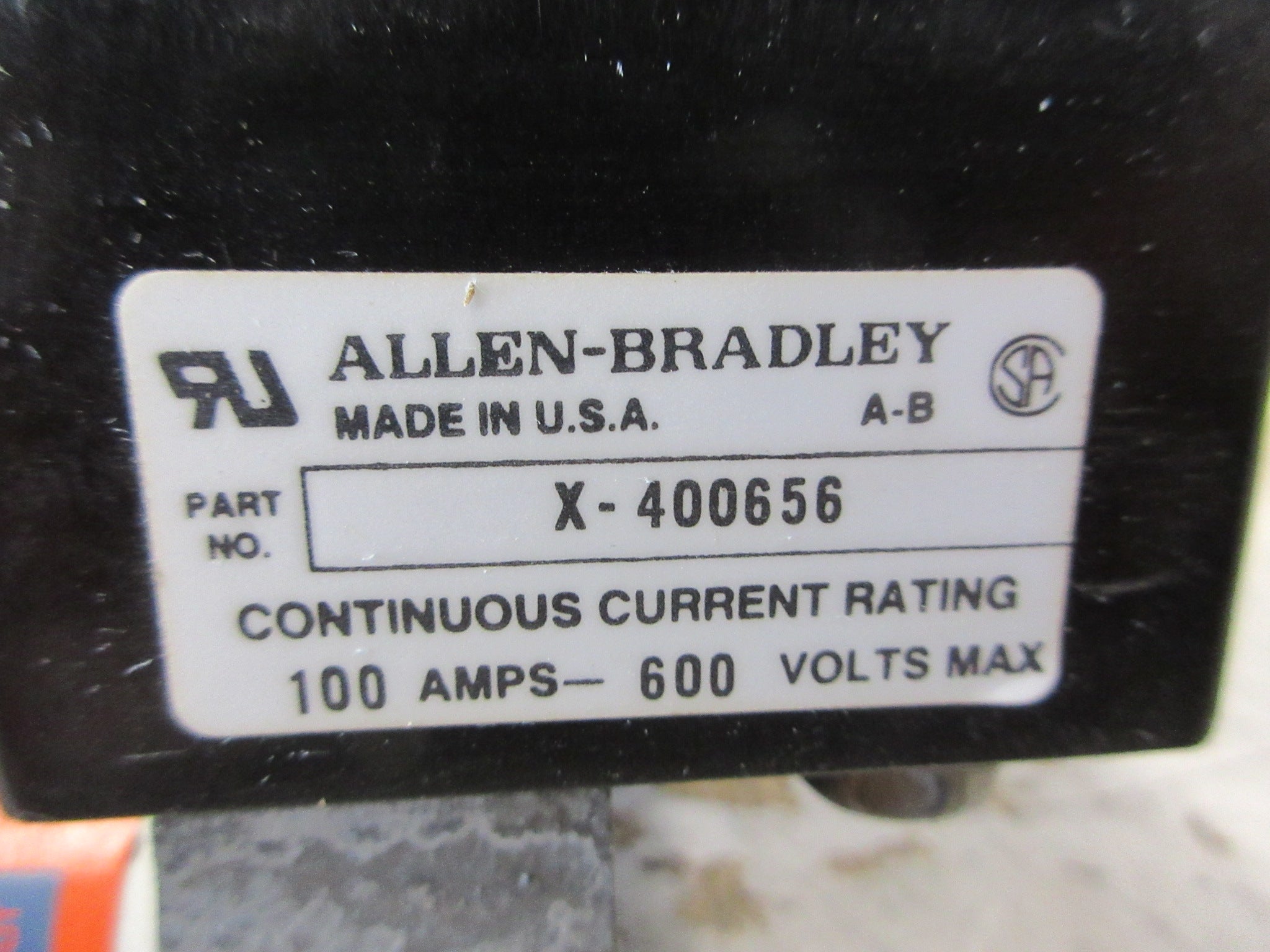 Allen-Bradley Fuseholder X-410710 / X-400656 100A 600V 3P (3) 100A Fuses Used