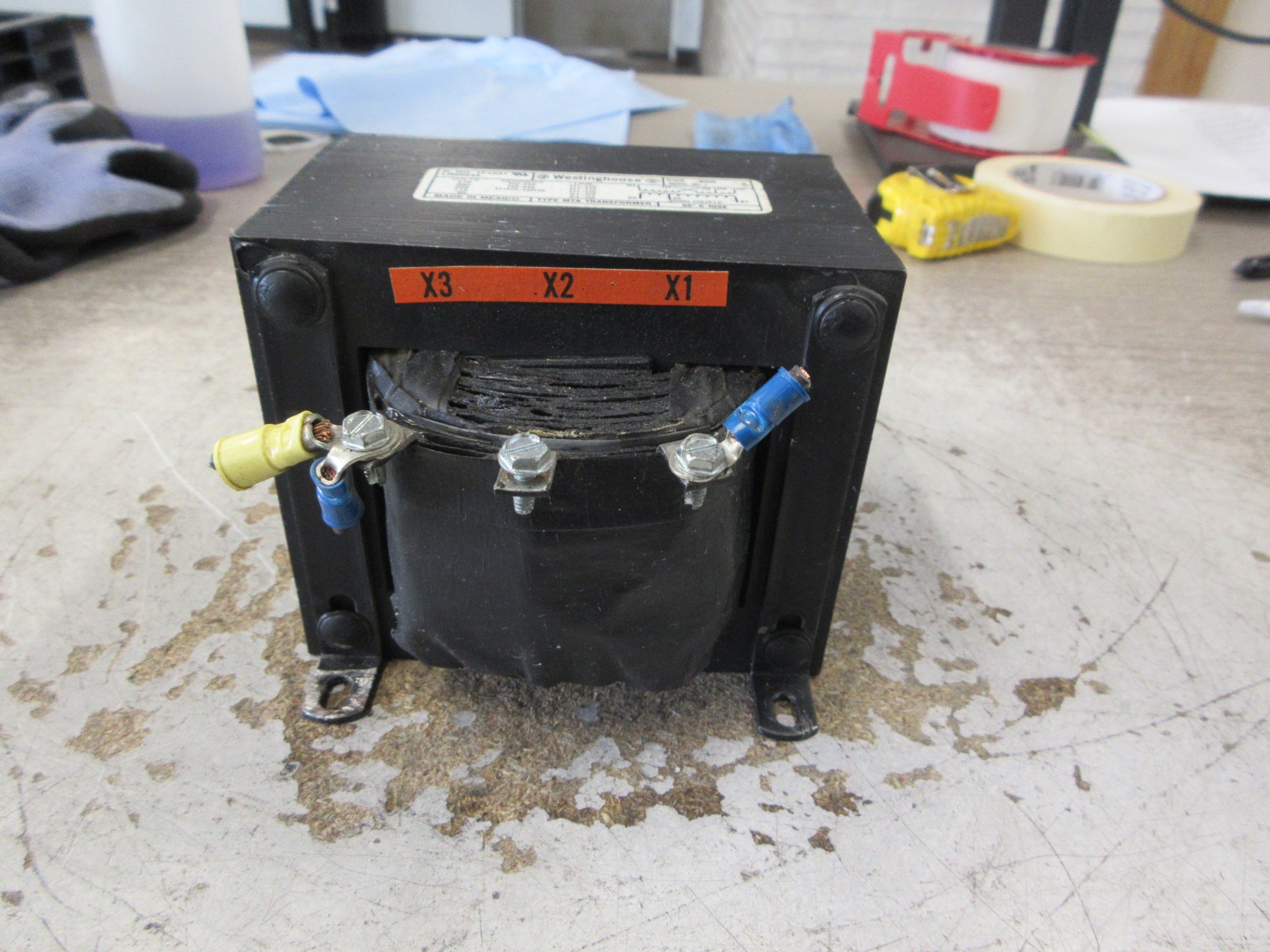 Westinghouse Type MTA Transformer 1F1031 0.300KVA Pri: 2085/380/416V Used