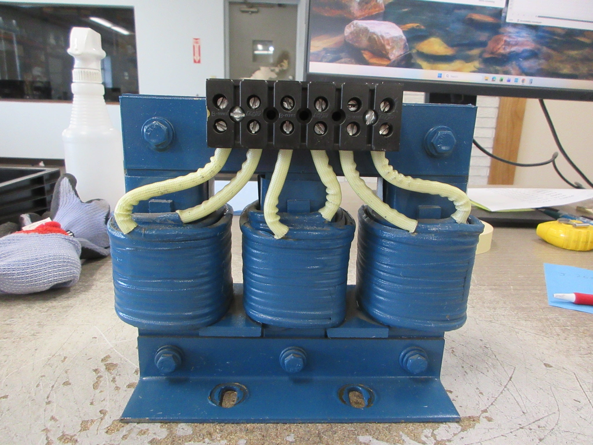 MTE 3Ph Line Reactor RL-04502 0.7mH 45A 600V 50/60Hz Used
