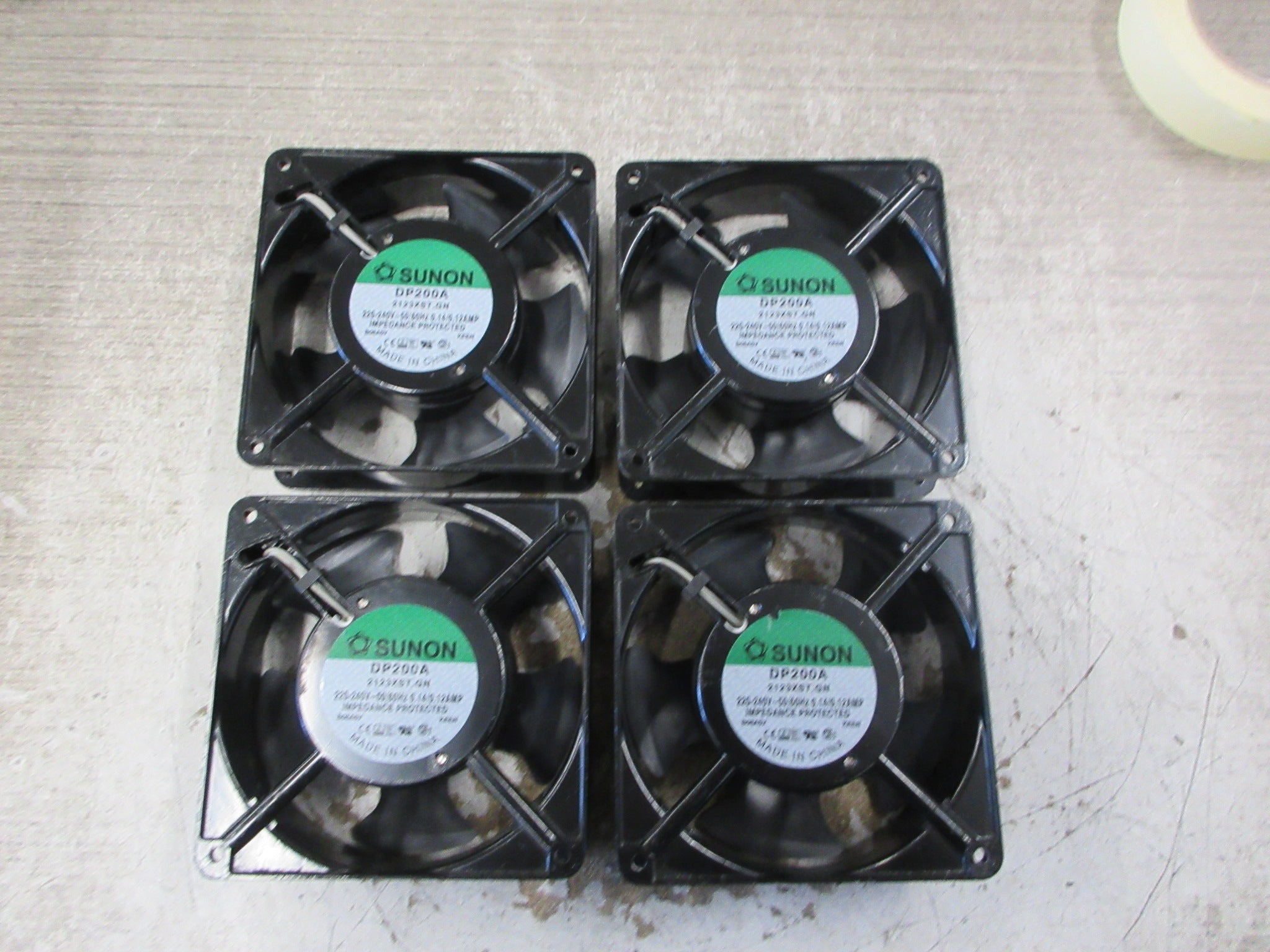 Sunon Axial Fan DP200A 220-240V 50/60Hz 0.14/0.12A *Lot of 4* Used