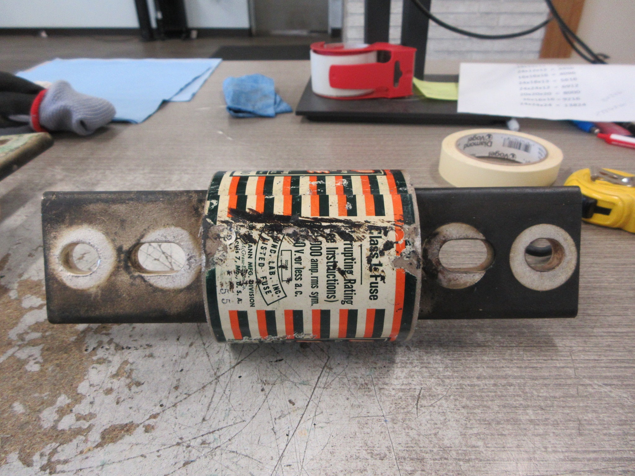 Bussmann Hi-Cap Fuse KRP-C 2000 600V 2000A Used