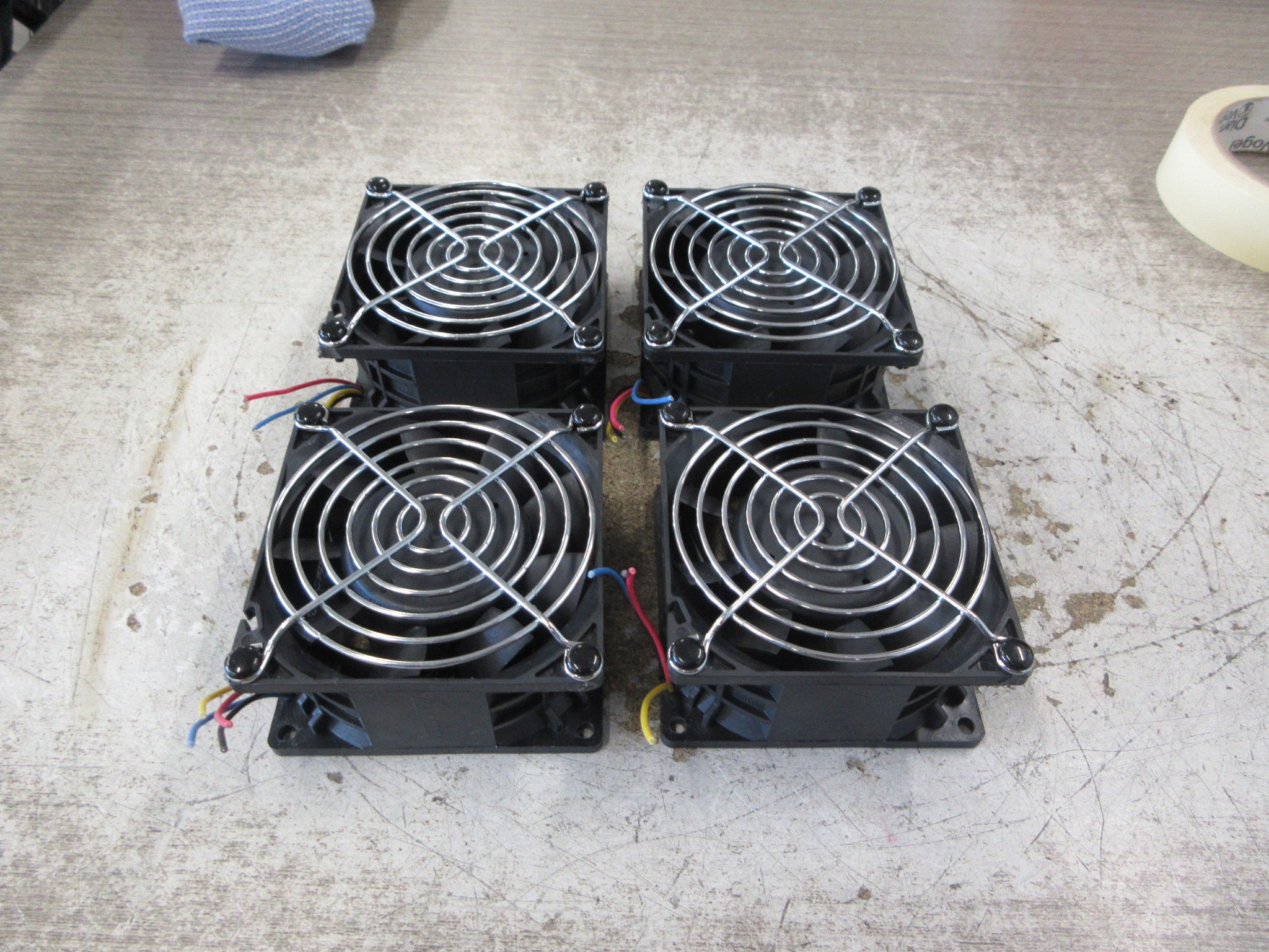 Delta Axial Fan PFB0824DHE 24VDC 1.63A W/Grille *Lot of 4* Used