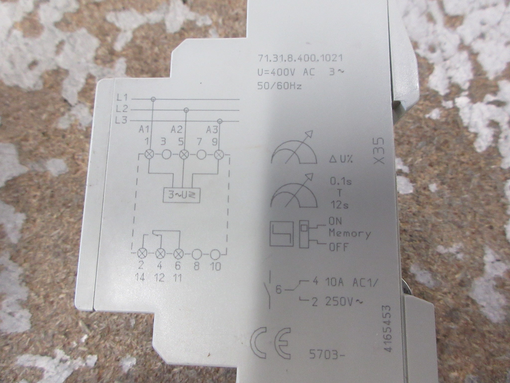 Finder Voltage Monitoring Relay 71.31.8.400.1021 Used
