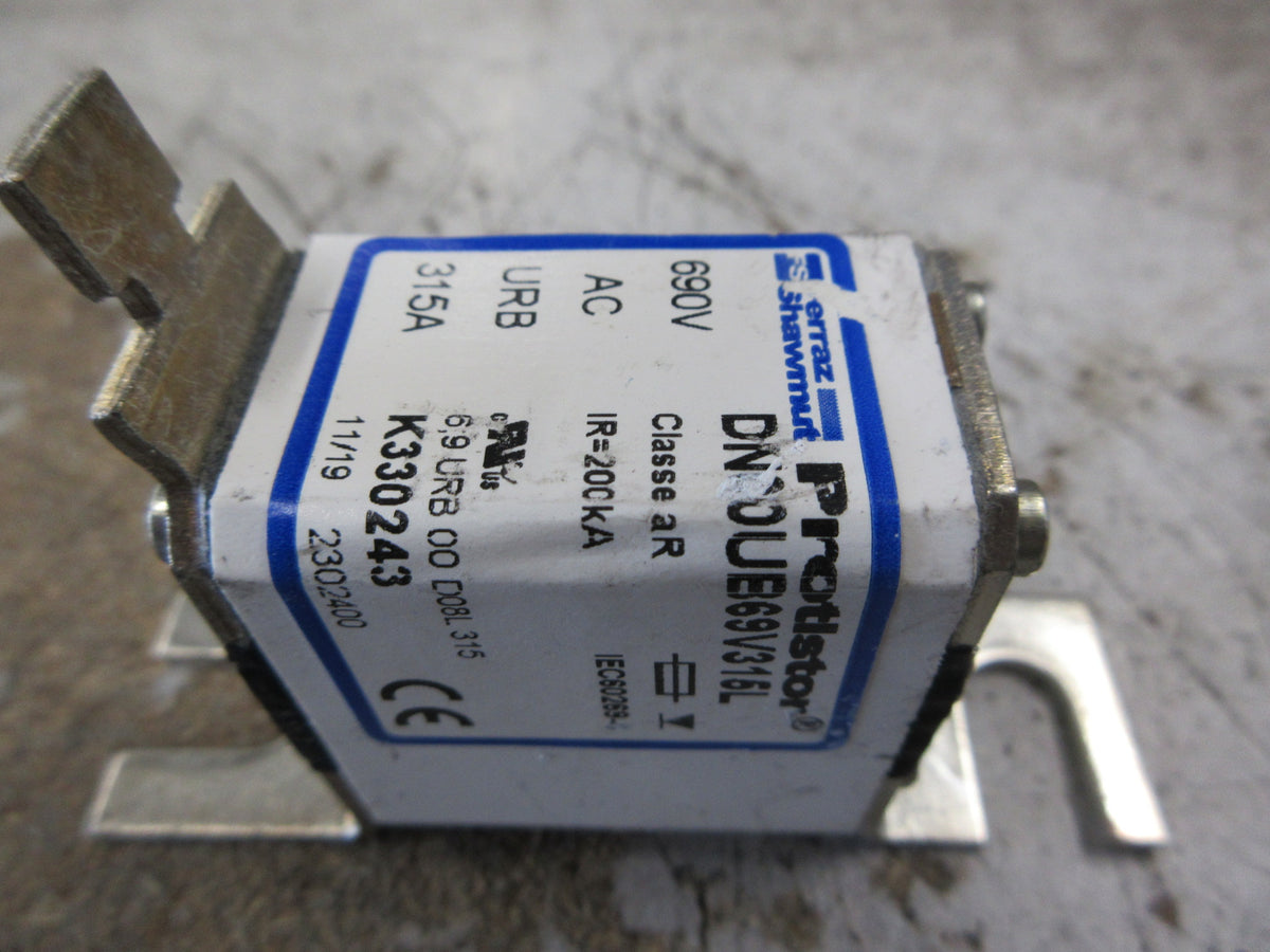 Ferraz Shawmut Protistor Fuse DN00UB69V315L 315A 690V Used