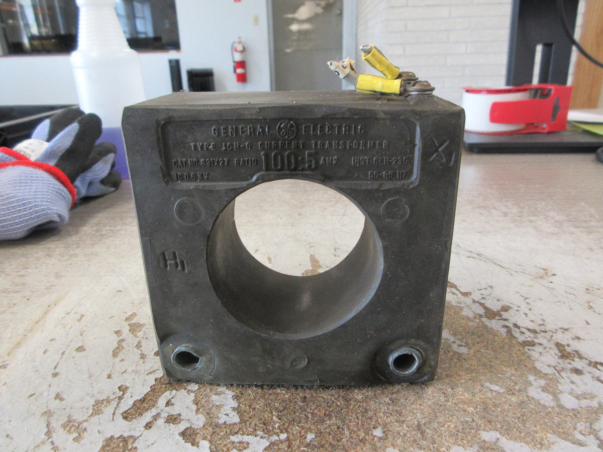GE Type JCH-0 Current Transformer 631X27 Ratio 100:5A 600V 50-60Hz Used