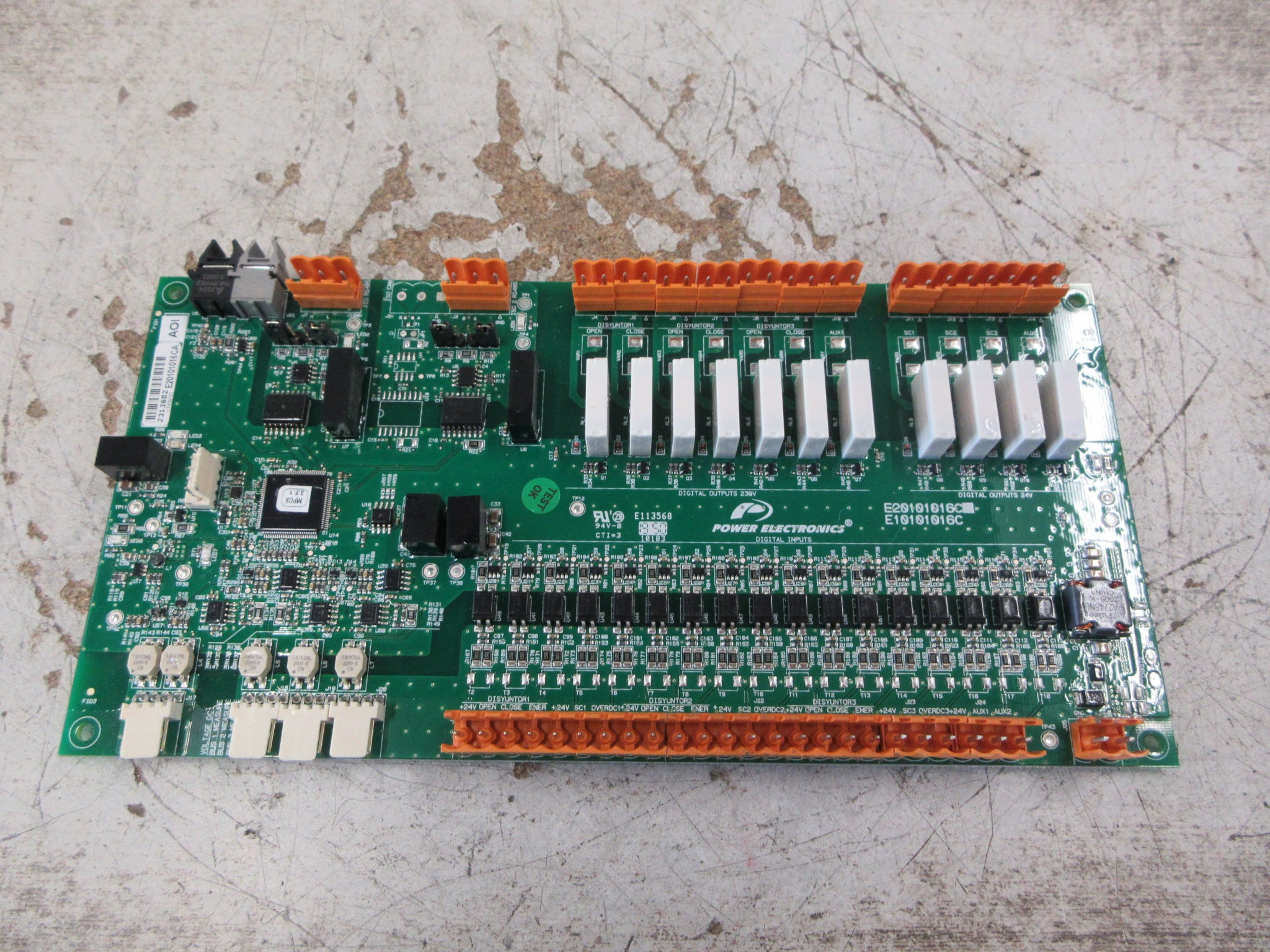 Power Electronics I/O Board E20101016CA Used