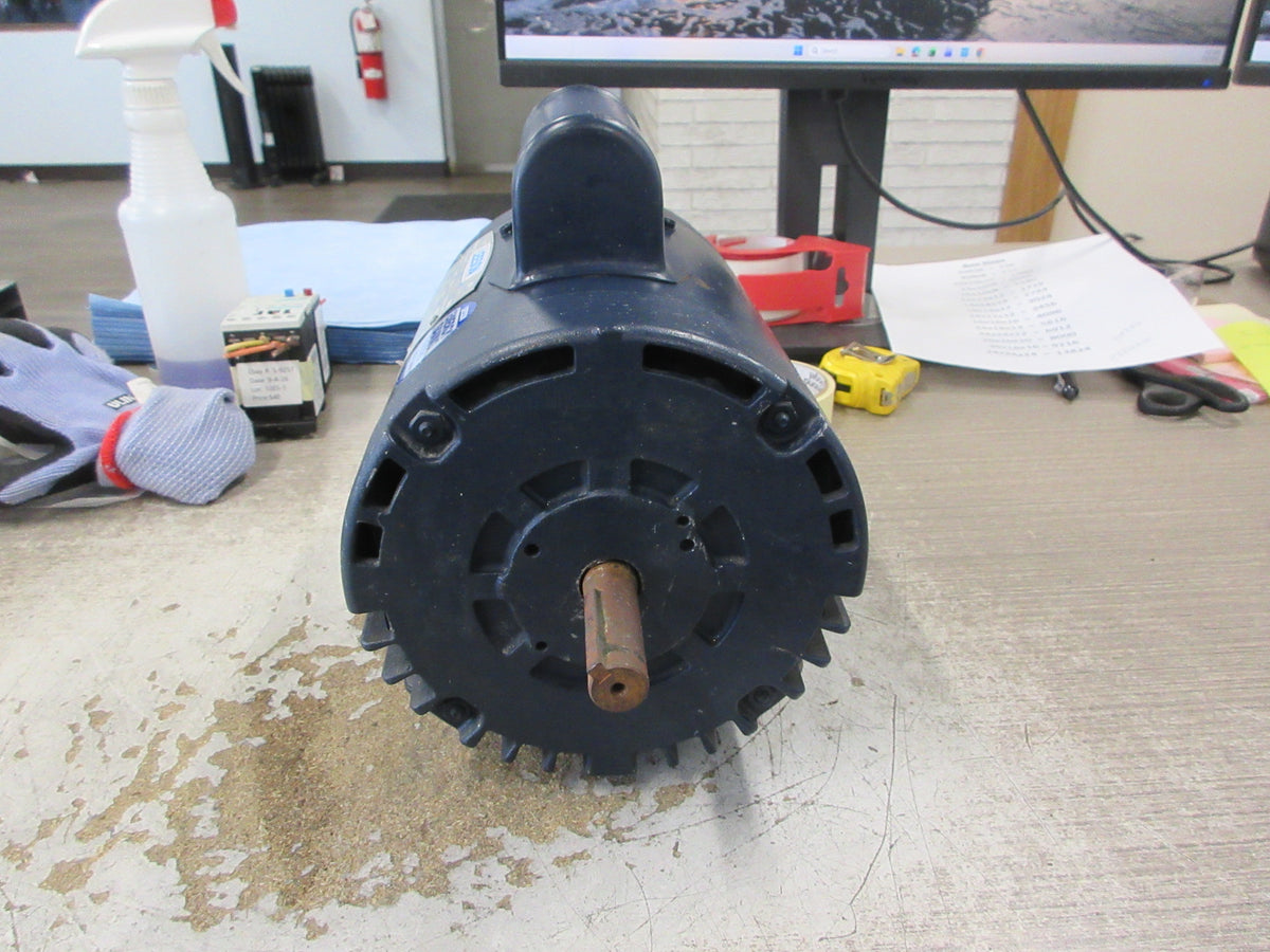 Leeson Motor A6C17DB1H 1HP 115V 1725 RPM FR: E56 ENCL: D.P Used