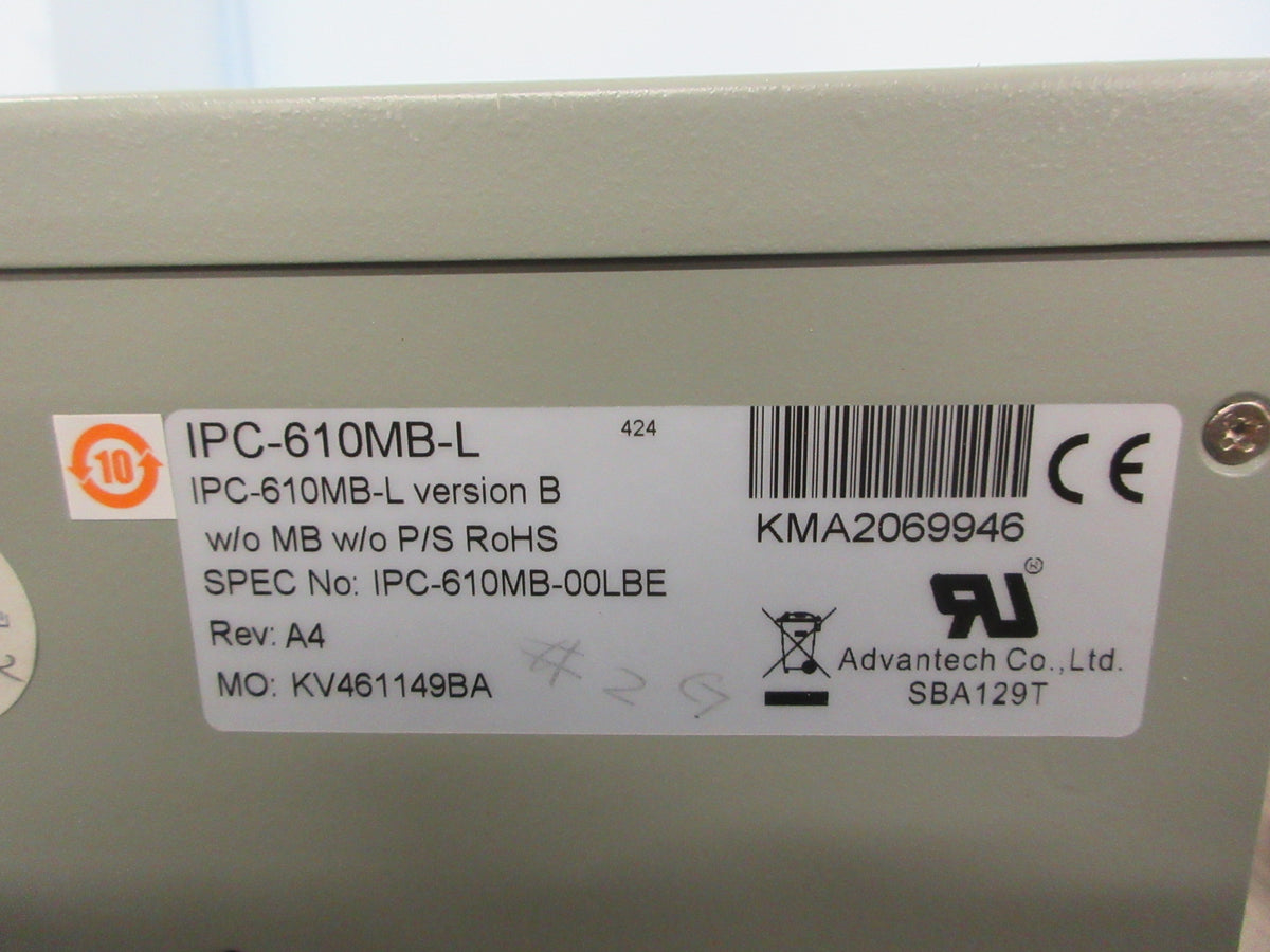Advantech Industrial Computer IPC-610MB-L Ver. B Rev. A4 Used