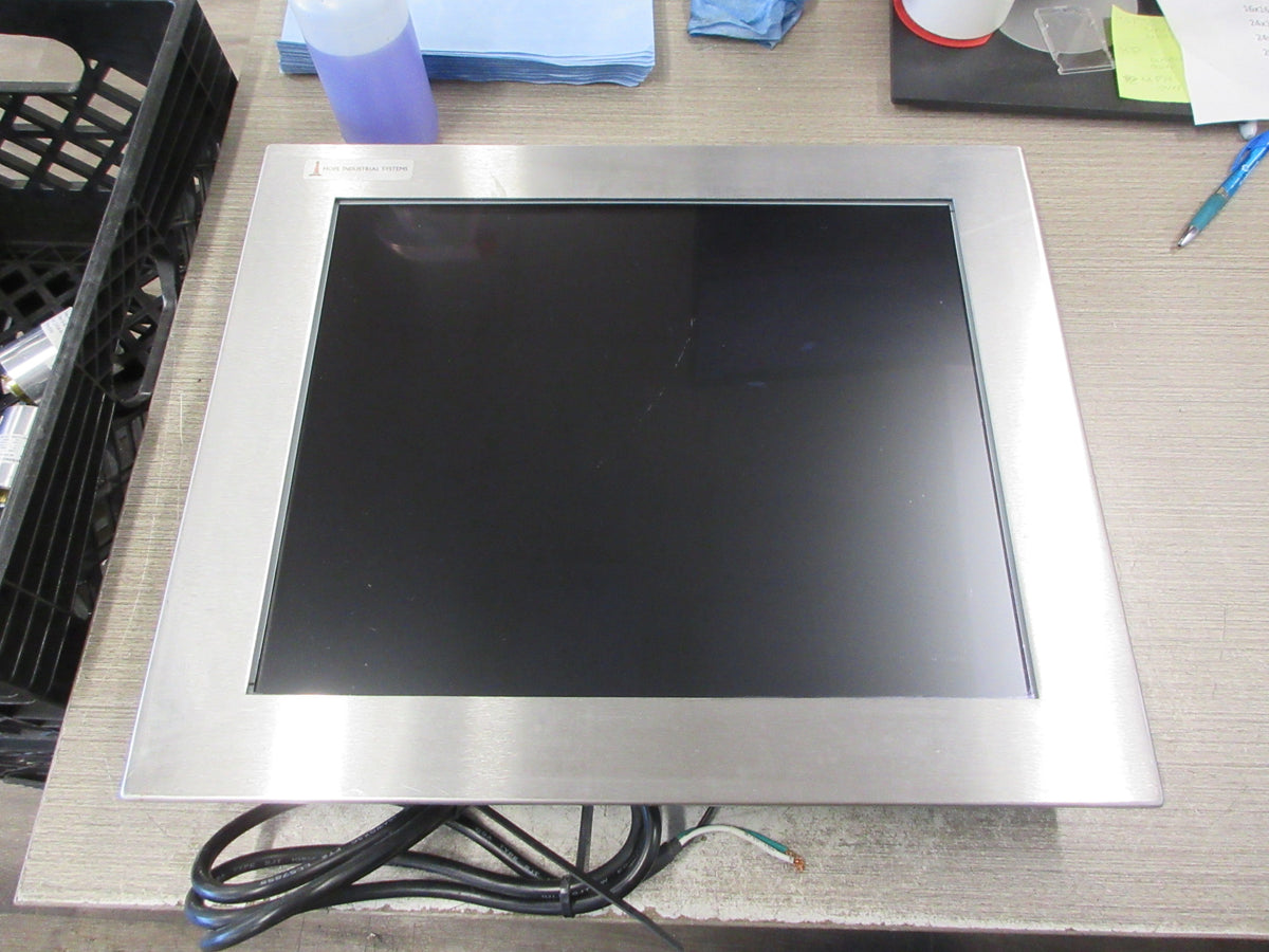 Hope Industrial Systems Panel Mount Touch Screen Monitor HIS-ML19-SGAH Used