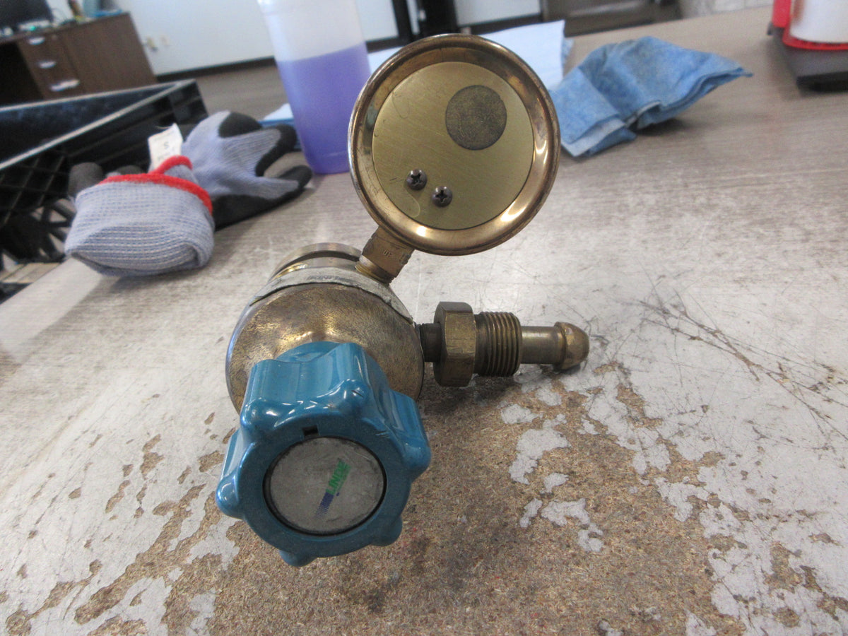 Linde Gas Regulator U2E 5 25-500 Range: 0-4000 PSI Used
