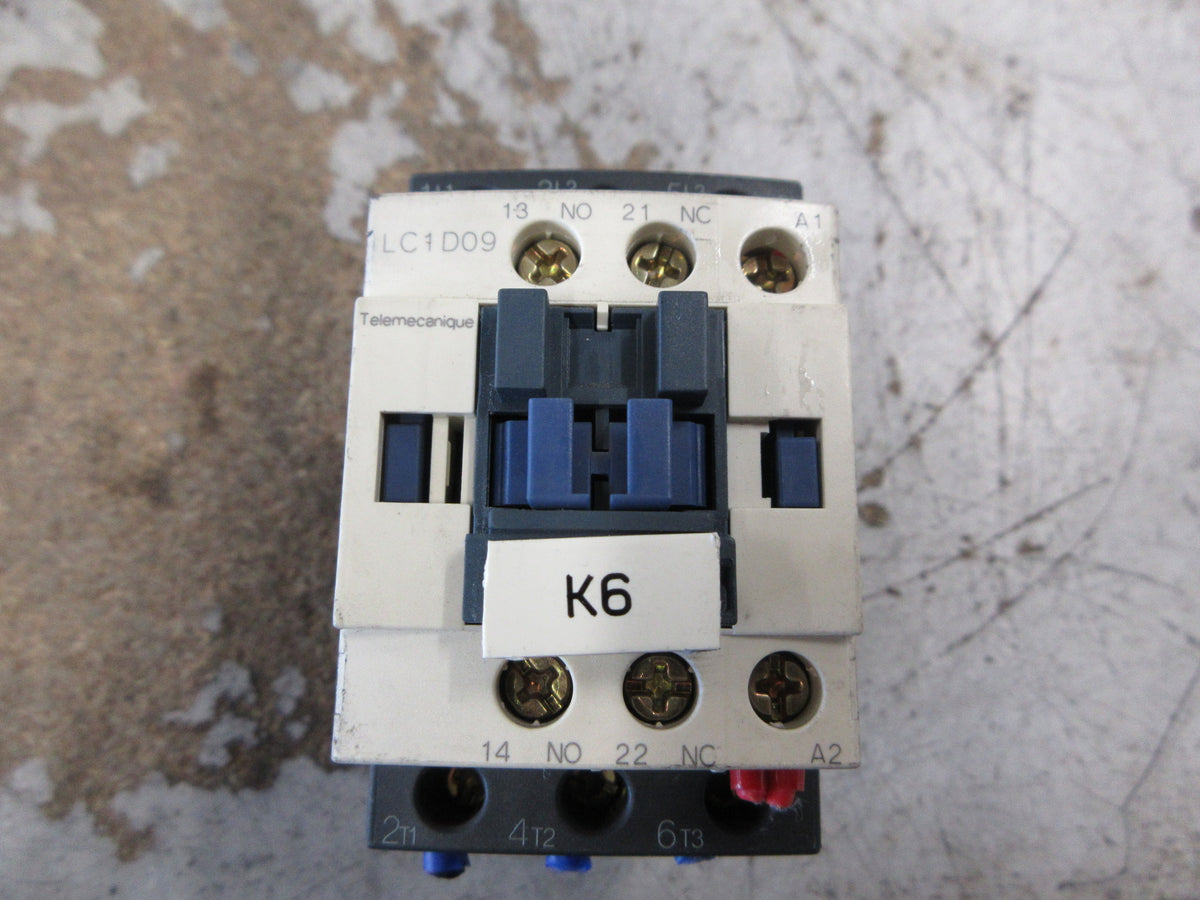 Telemecanique Contactor LC1 D09 24V Coil 25A Used